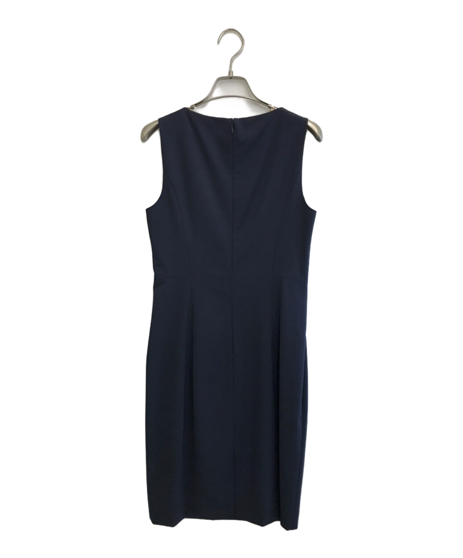 セオリー ワンピース TAILOR BETTY ネイビー 中古・古着通販】theory (セオリー) テーラーベティ 2 Bノースリーブ