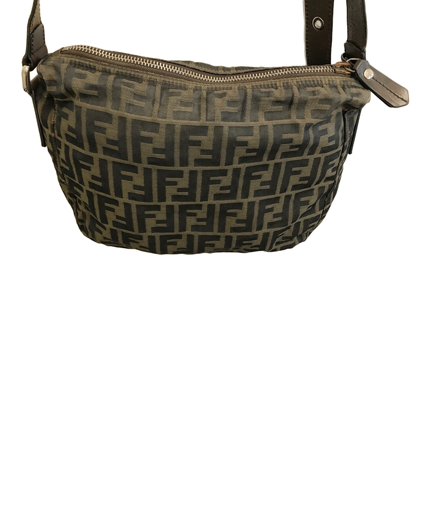 FENDI (フェンディ) ショルダーバッグ ブラック×ブラウン サイズ:- FENDI (フェンディ) ショルダーバッグ ブラック×ブラウン サイズ:-