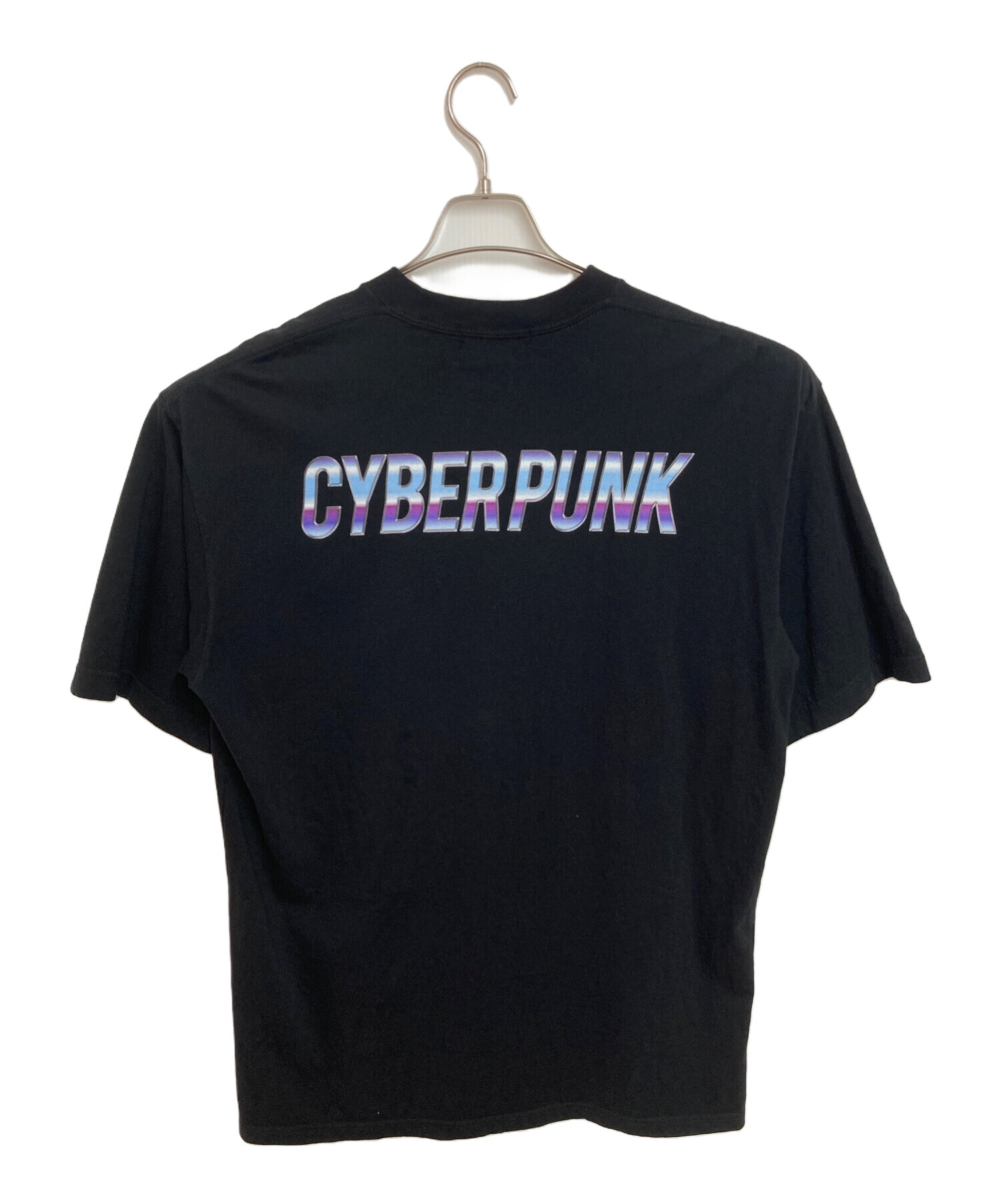 中古・古着通販】myne (マイン) CYBERPUNKTシャツ ブラック サイズ:M 