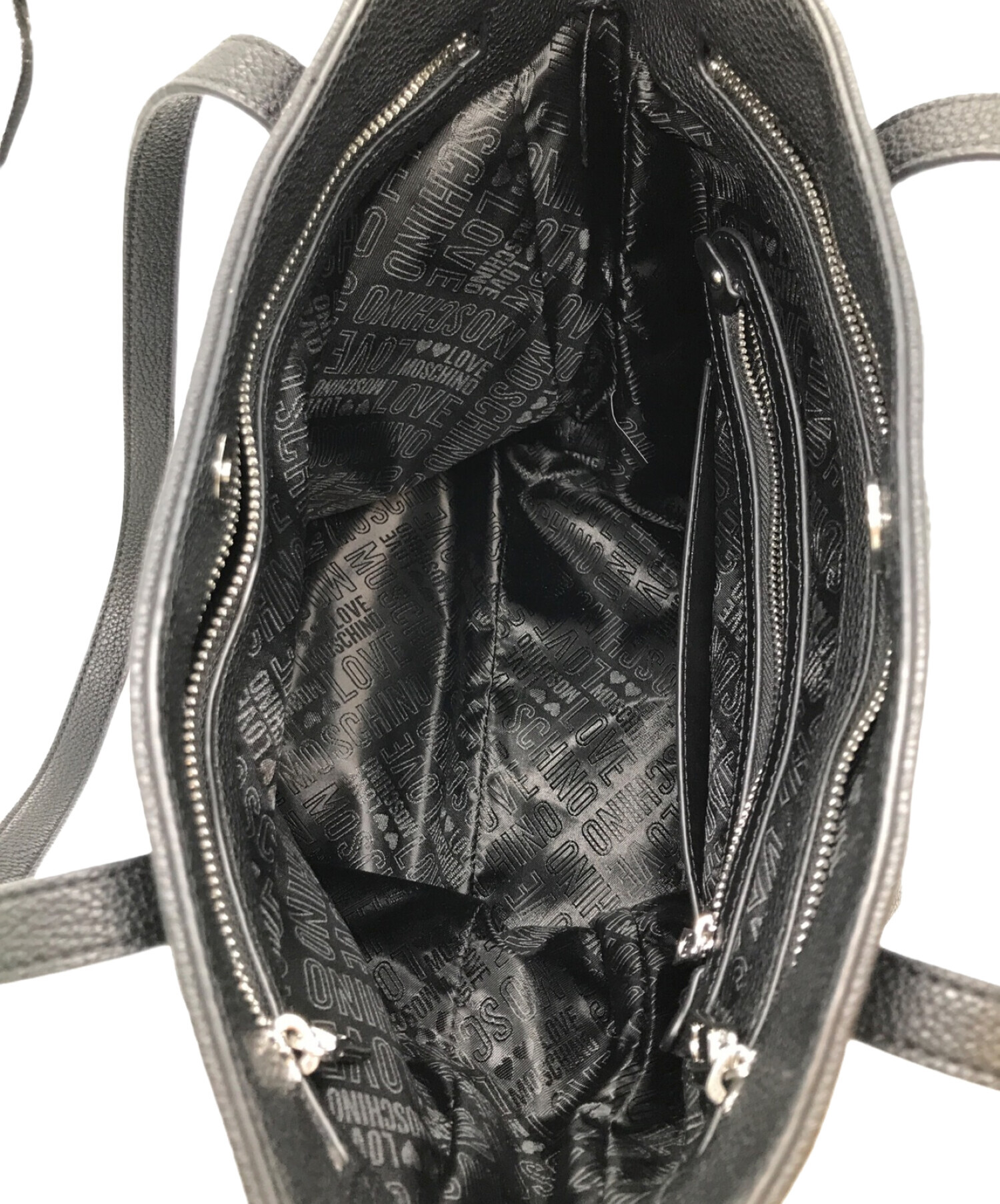 中古・古着通販】LOVE MOSCHINO (ラブモスキーノ) レザートートバッグ 
