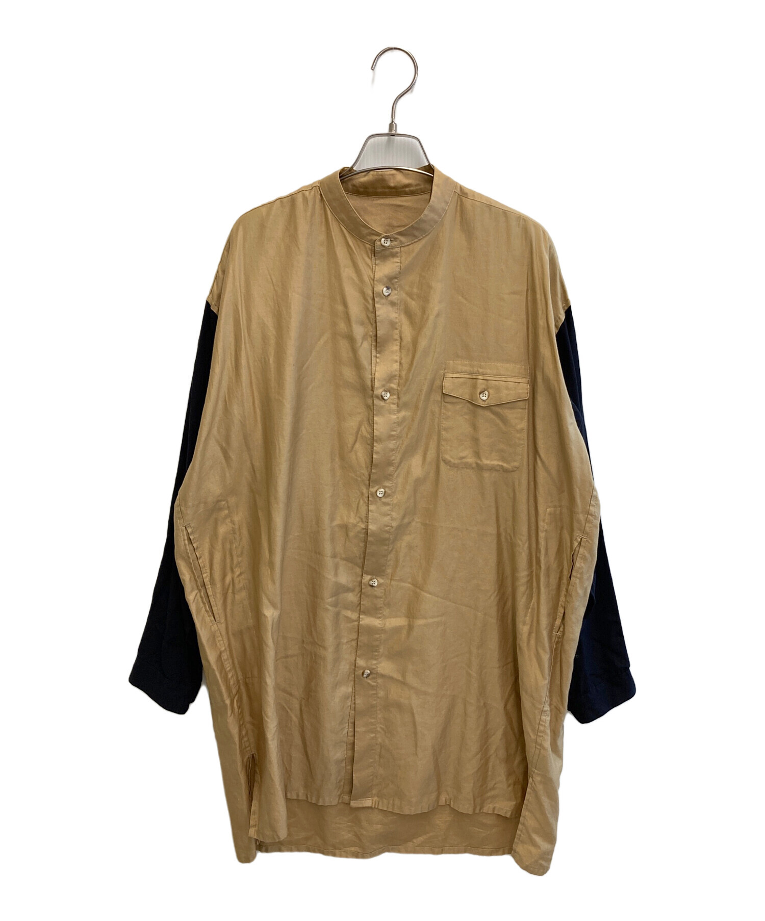 中古・古着通販】YANTOR (ヤントル) 切替スリーピングロングシャツ 