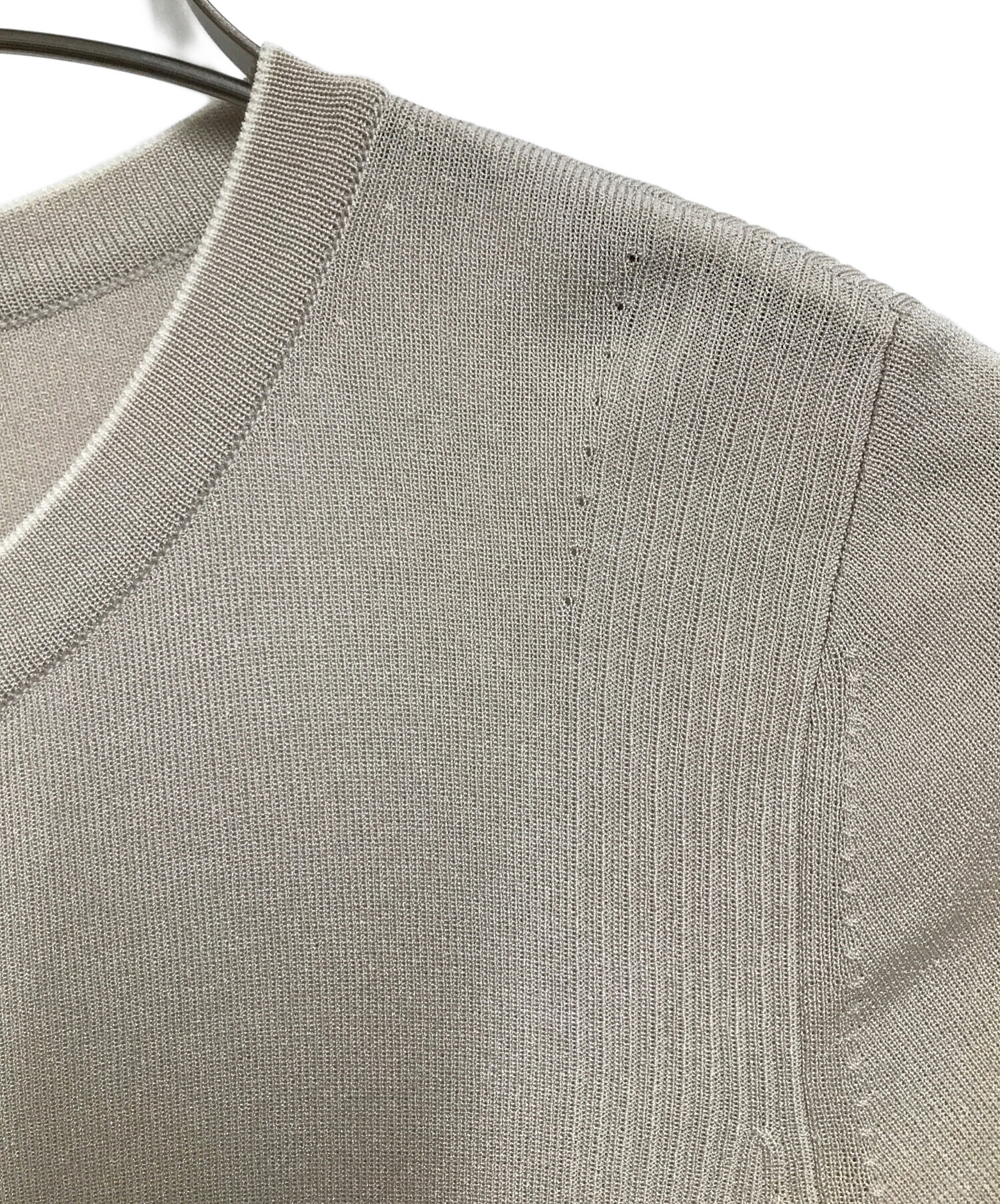 中古・古着通販】FOXEY (フォクシー) THE NICOLA CARDIGAN ベージュ