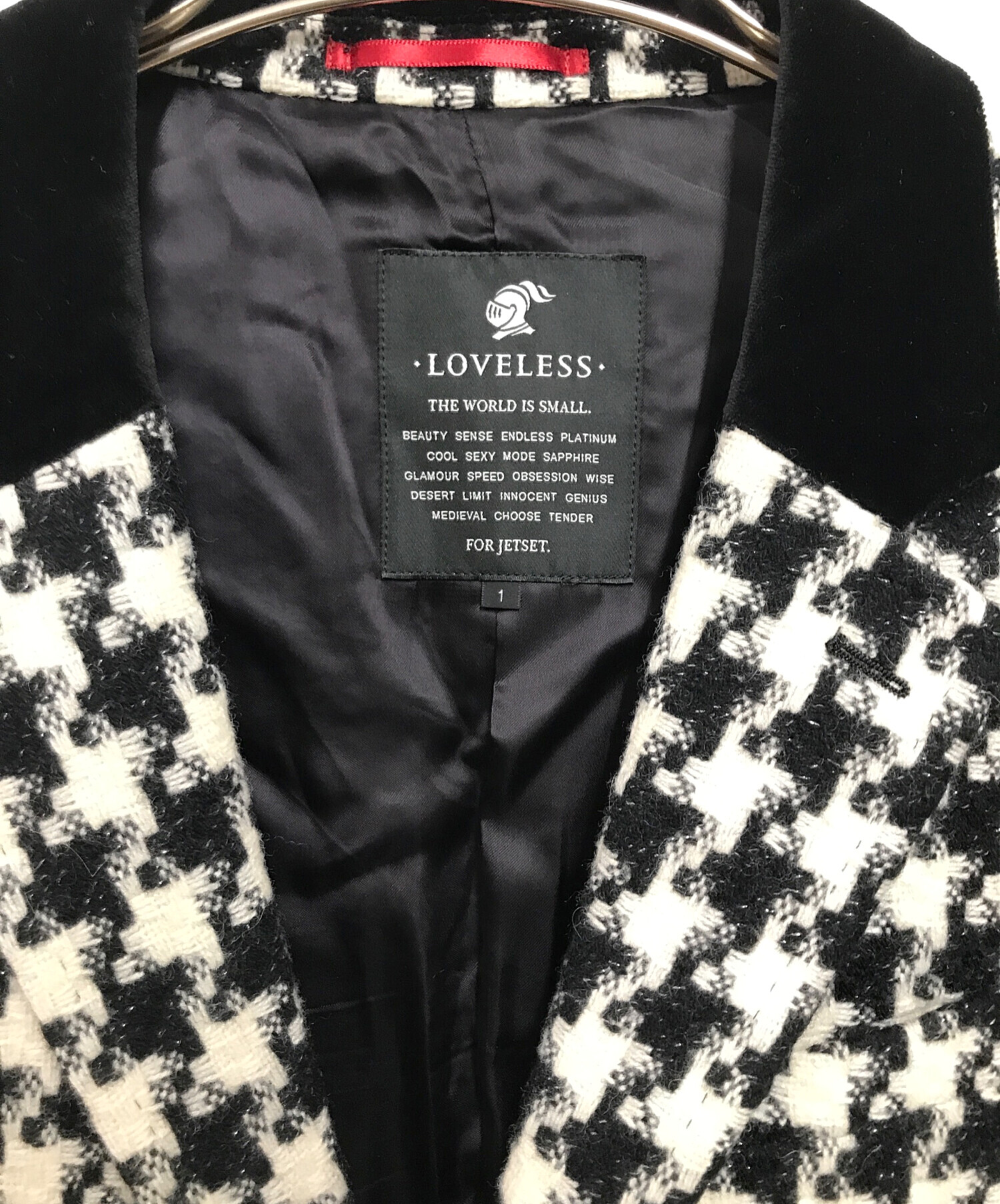 中古・古着通販】LOVELESS (ラブレス) 千鳥格子柄チェスター