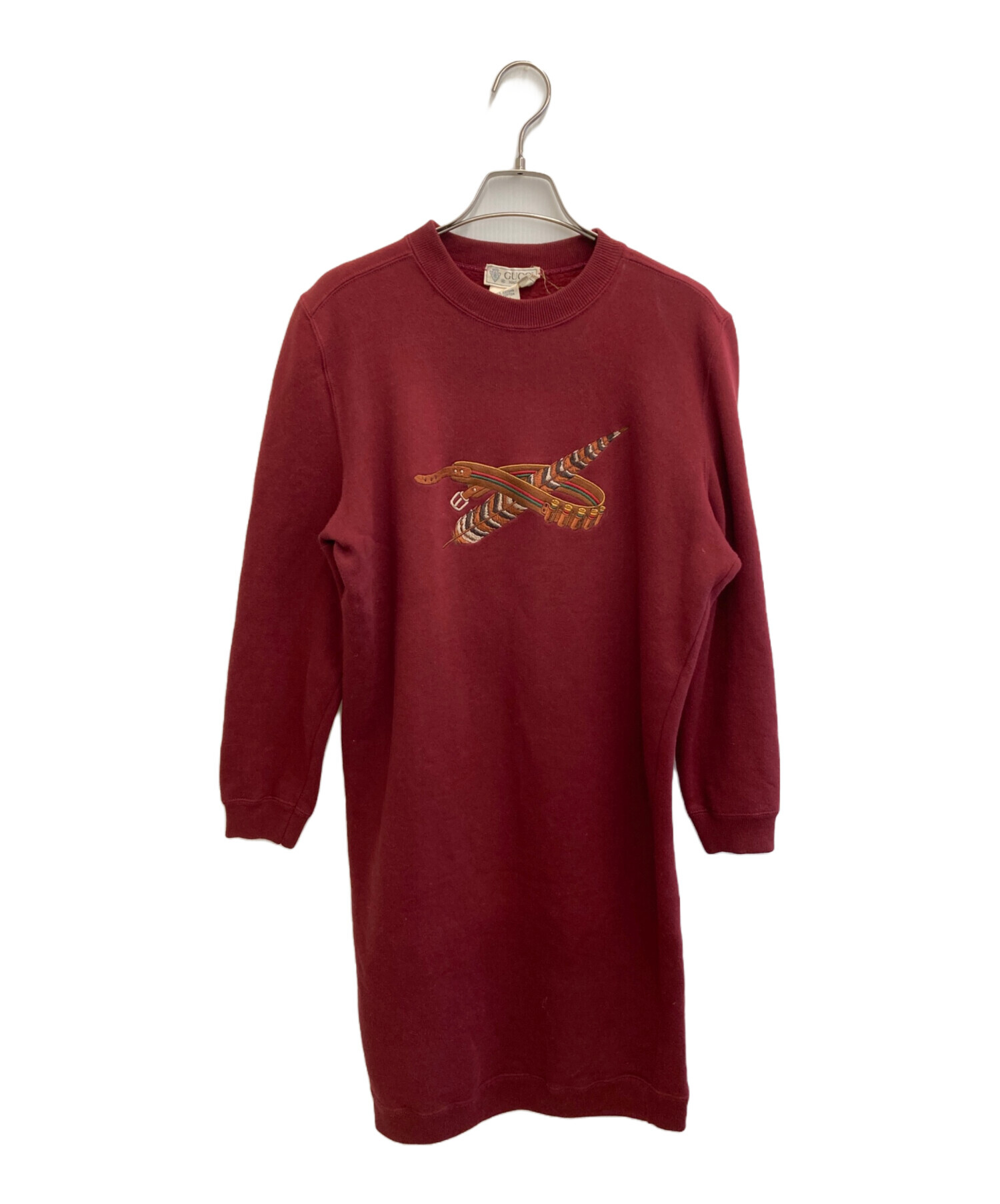 GUCCI グッチチルドレン スウェットワンピース 中古・古着通販】GUCCI (グッチ) スウェットワンピース ボルドー