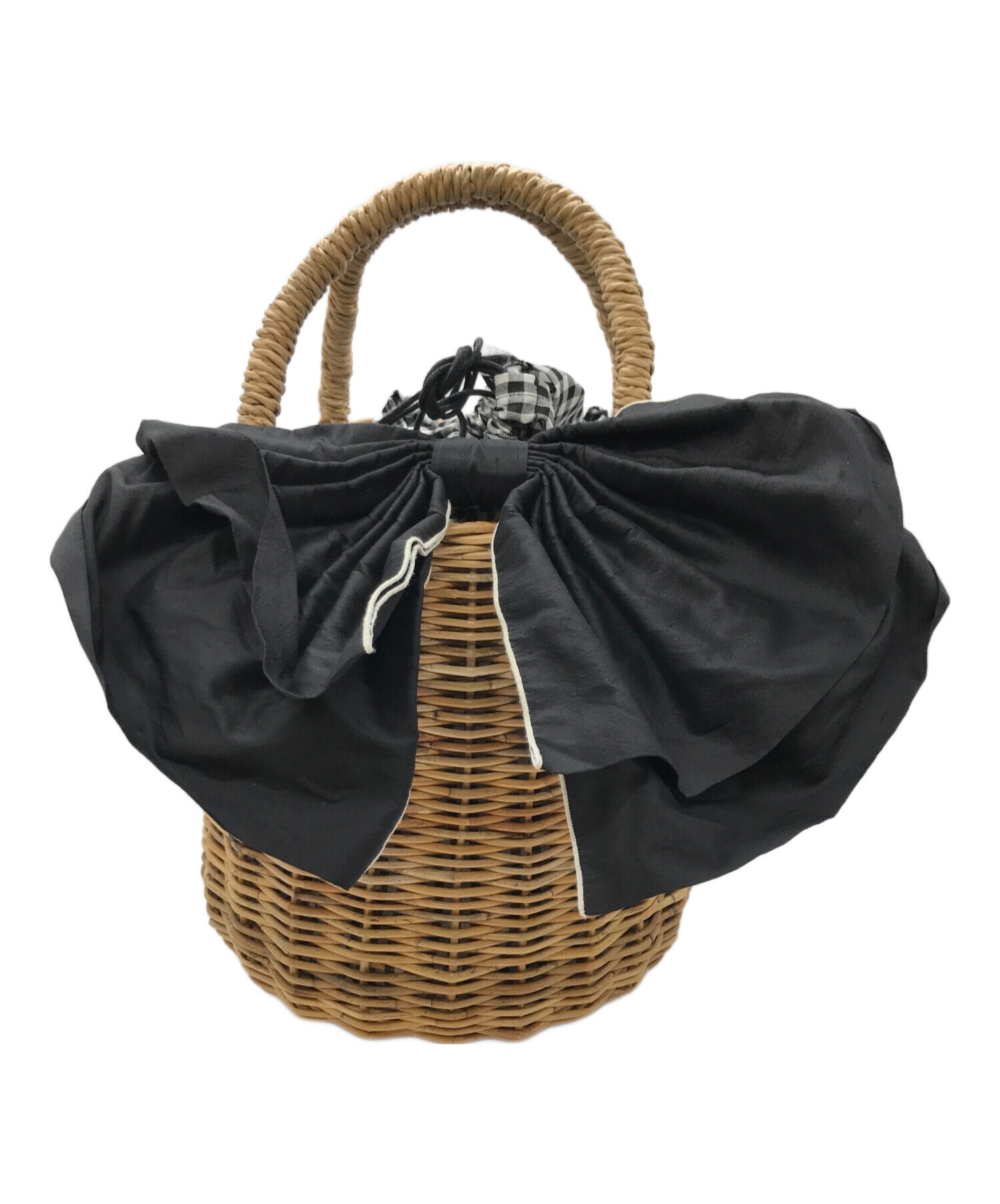 【新品未使用】ラドロークレープハンドルカゴバッグ LUDLOW ラドロー】カゴバッグ未使用品 新品未使用】ラドロークレープ