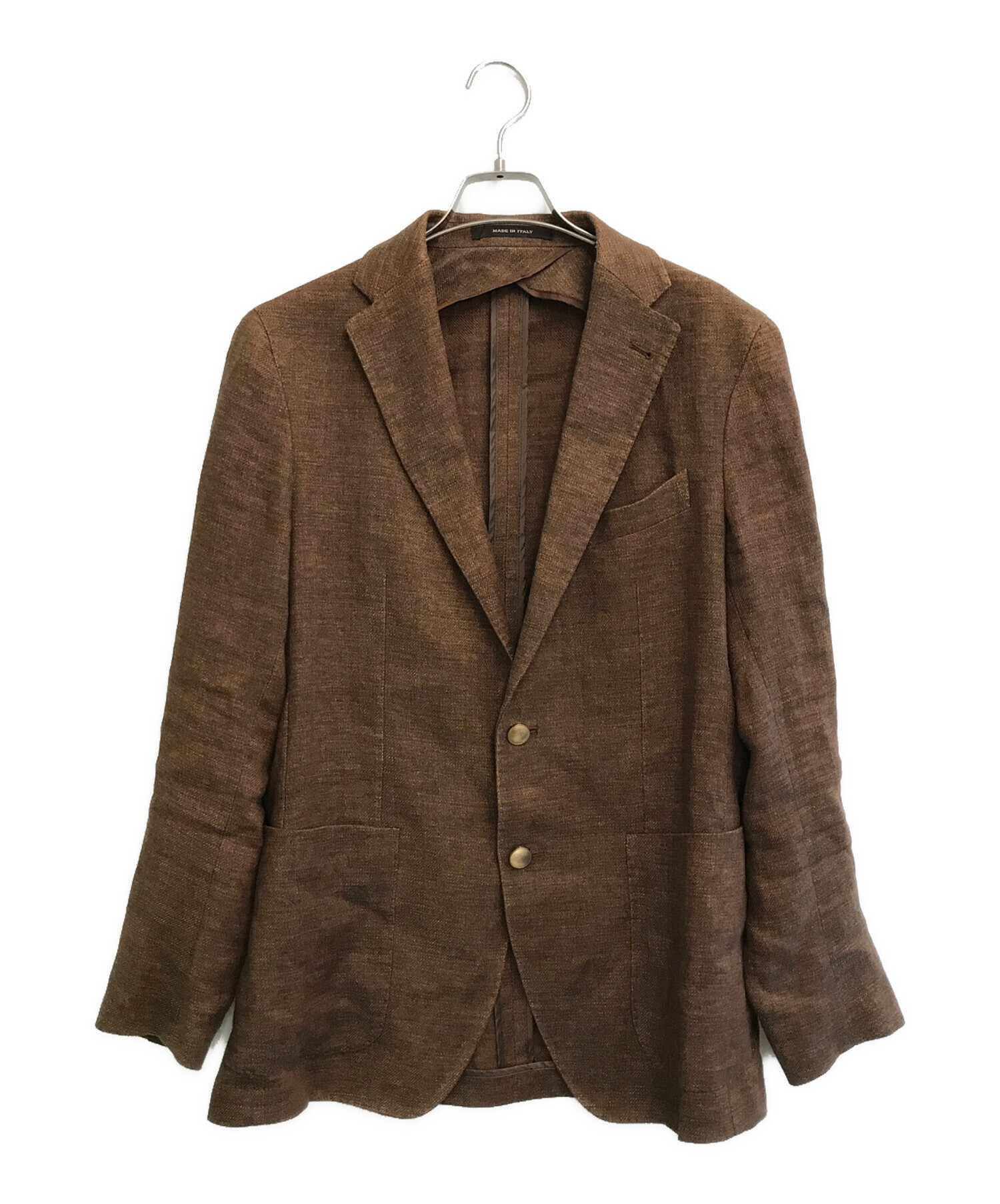 タリアトーレ　ダークブルー・ブラウン ツイード テーラードジャケット TAGLIATORE テーラードジャケット ブラウン タリアトーレ ダークブルー