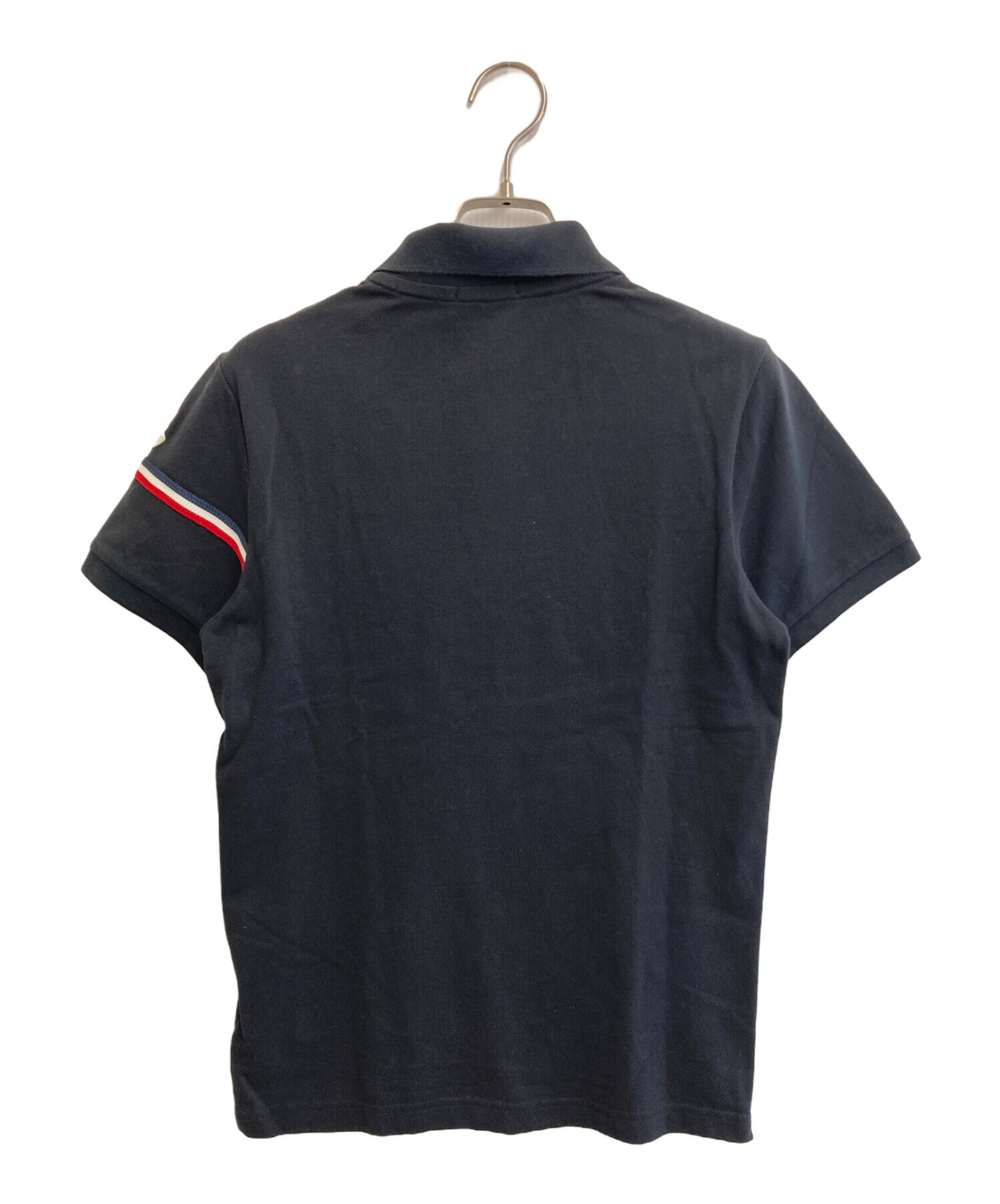 中古・古着通販】MONCLER (モンクレール) ワッペンポロシャツ ブラック 