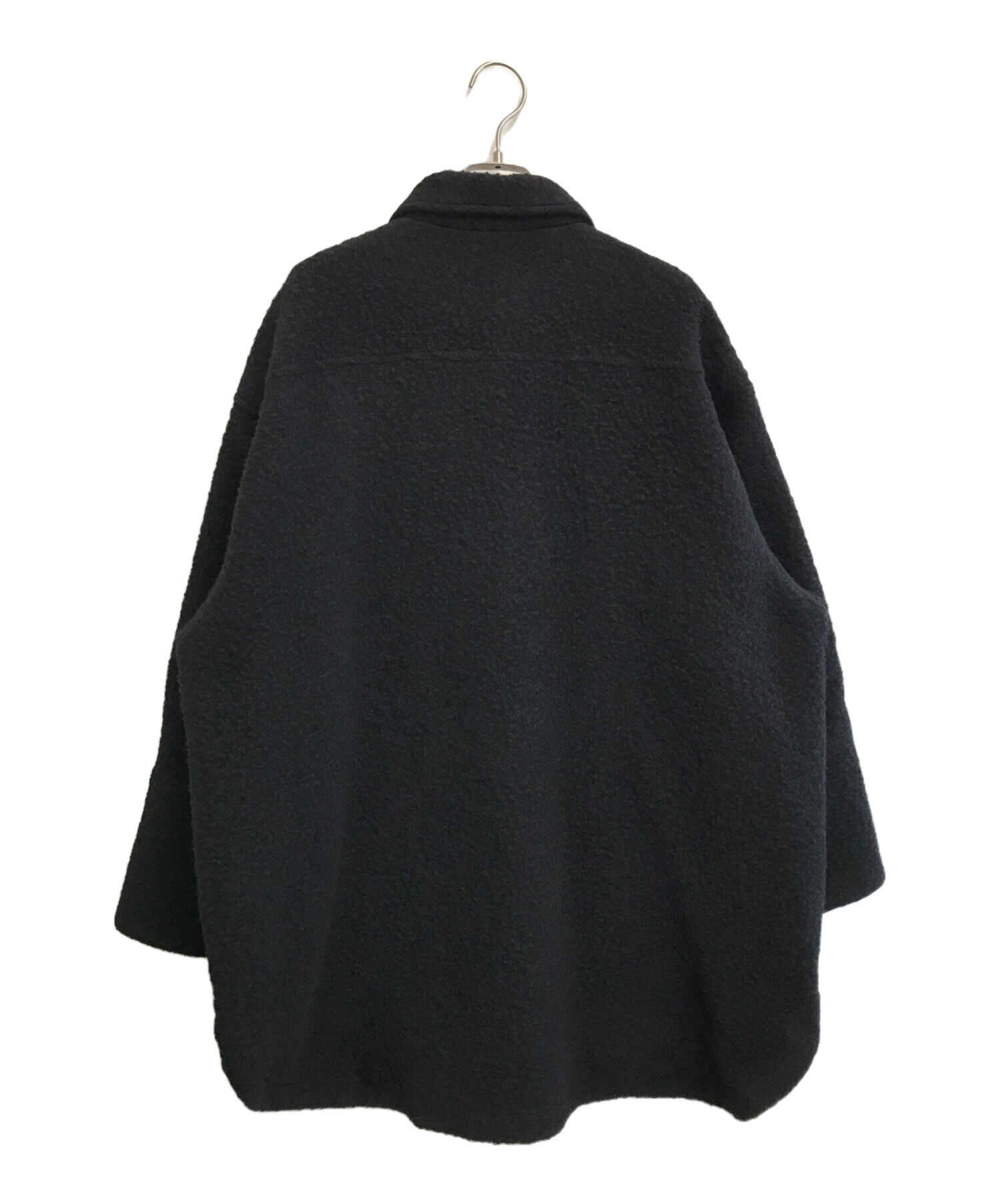 中古・古着通販】AMERI (アメリ) ナッピングウールジャケット ブラック