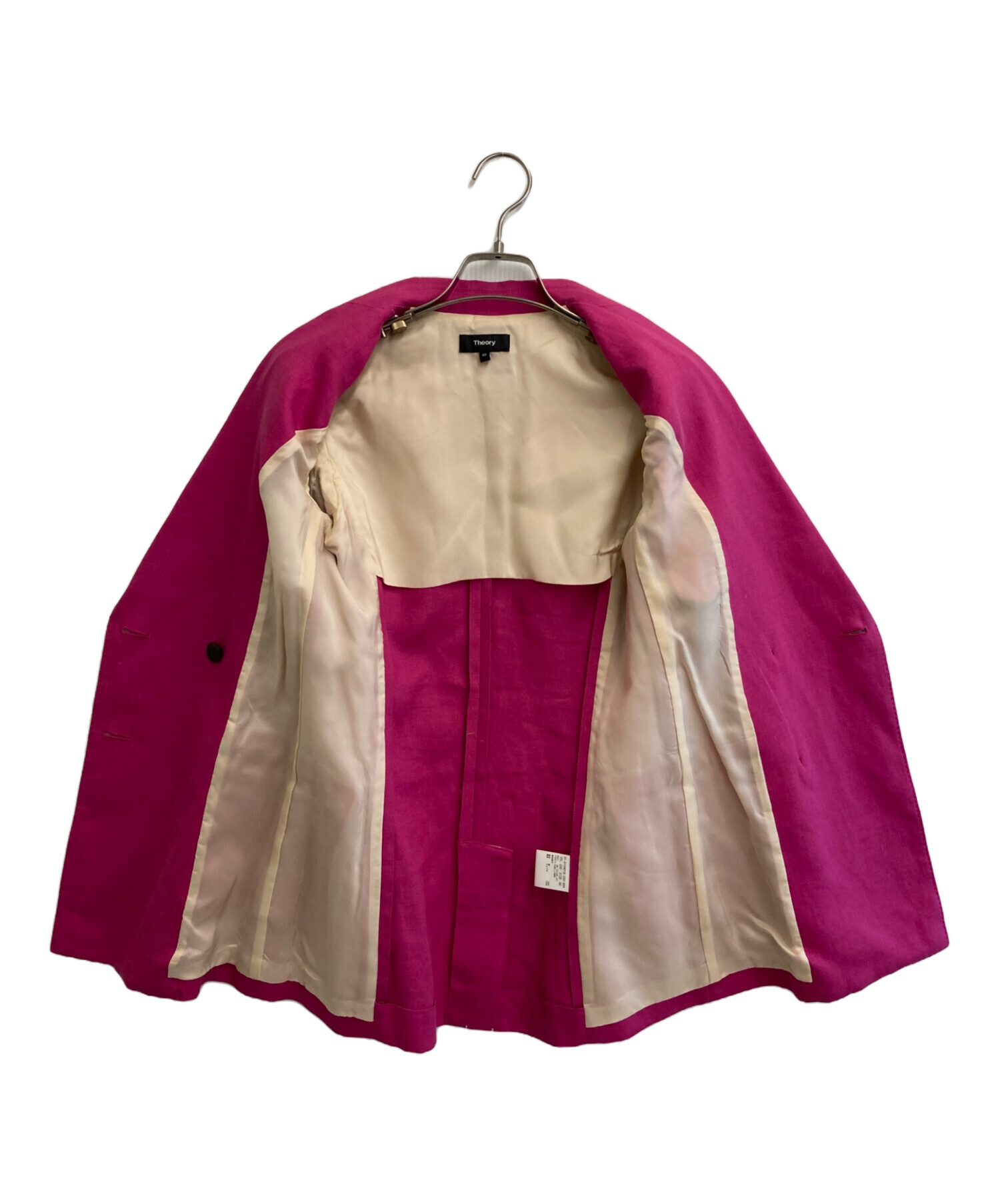 中古・古着通販】theory (セオリー) ダブルブレストジャケット ピンク