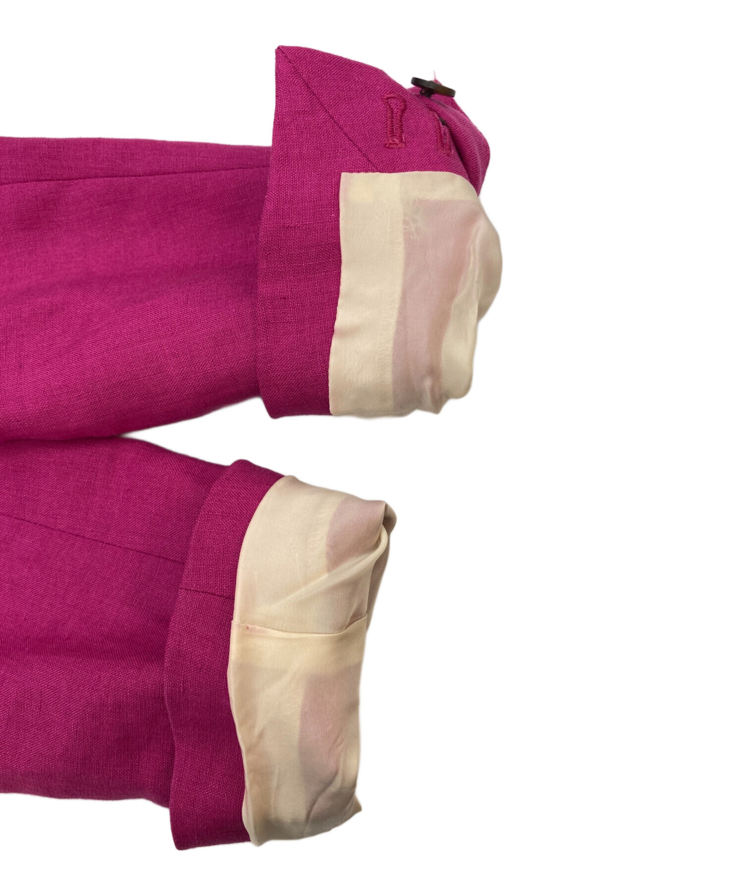 中古・古着通販】theory (セオリー) ダブルブレストジャケット ピンク