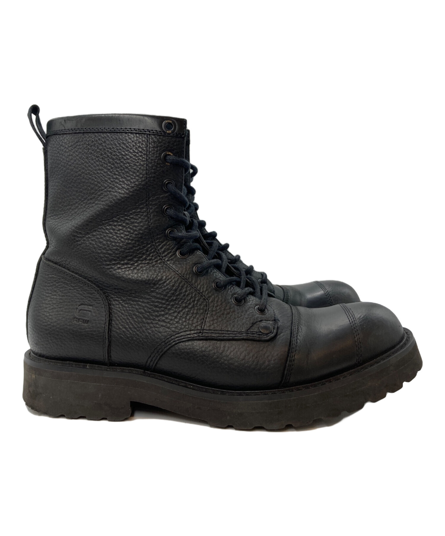 G-STAR RAW / ブーツ/25cm/BLK/レザー/2241021823 中古・古着通販】G-STAR RAW (ジースターロゥ) PRESTINGレザーブーツ