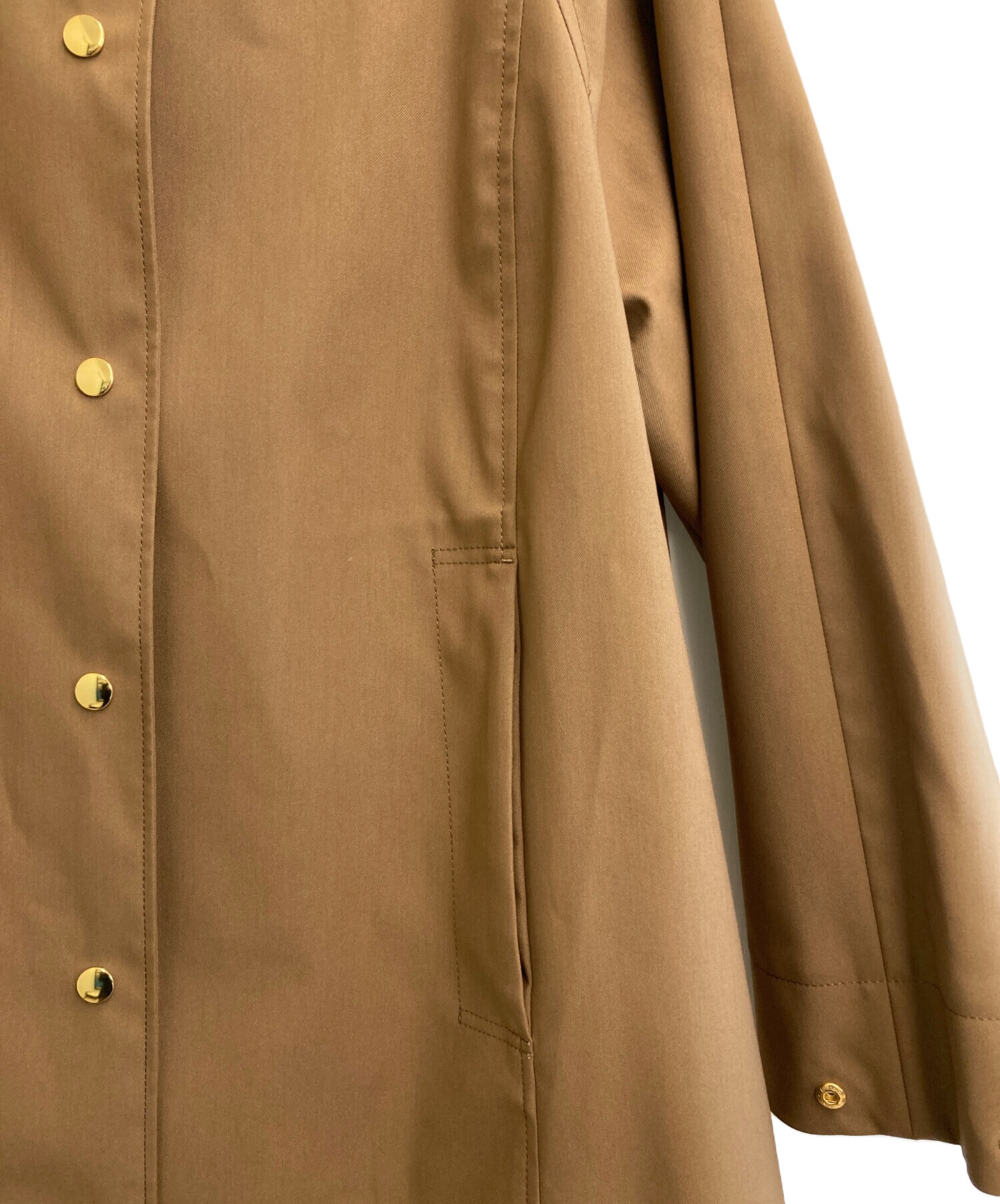 タグ無し未使用 NOBLE ウインドプルーフステンカラーコート 36 【公式