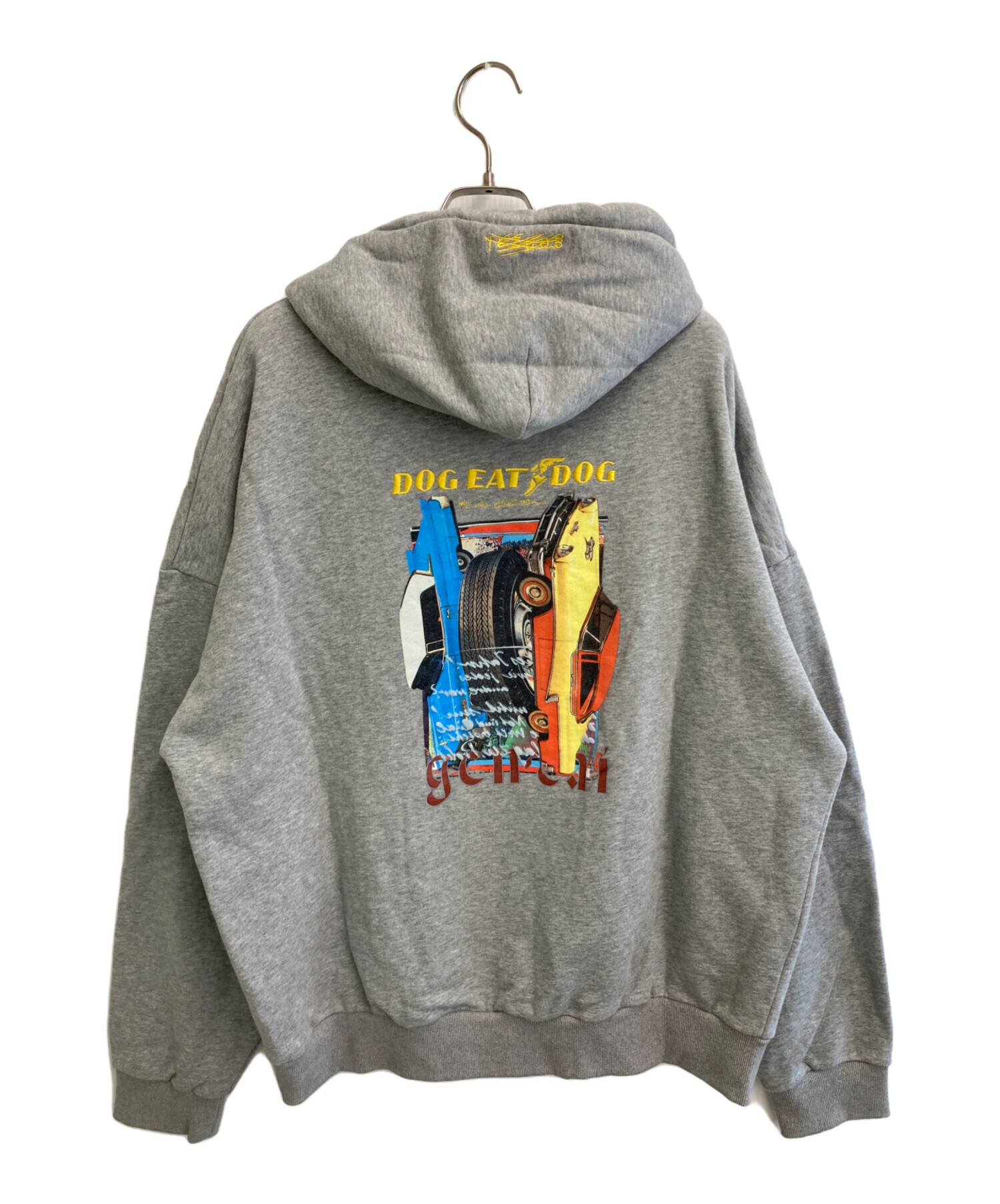 genzaiパーカー genzai◇パーカー/XL/コットン/BLK