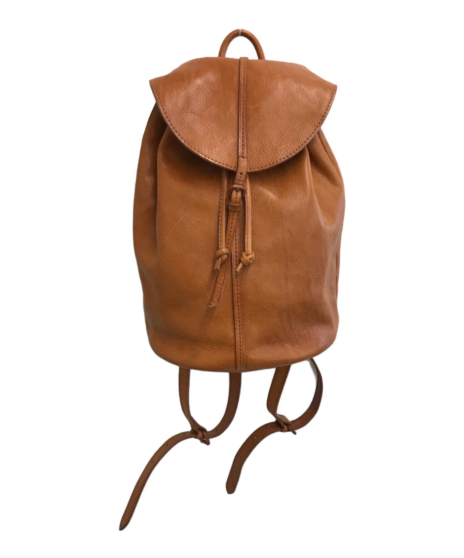 genten ゲンテン　レザー　リュック バッグパック　ブラウン系　レディース 中古・古着通販】genten (ゲンテン) レザーリュック ブラウン サイズ