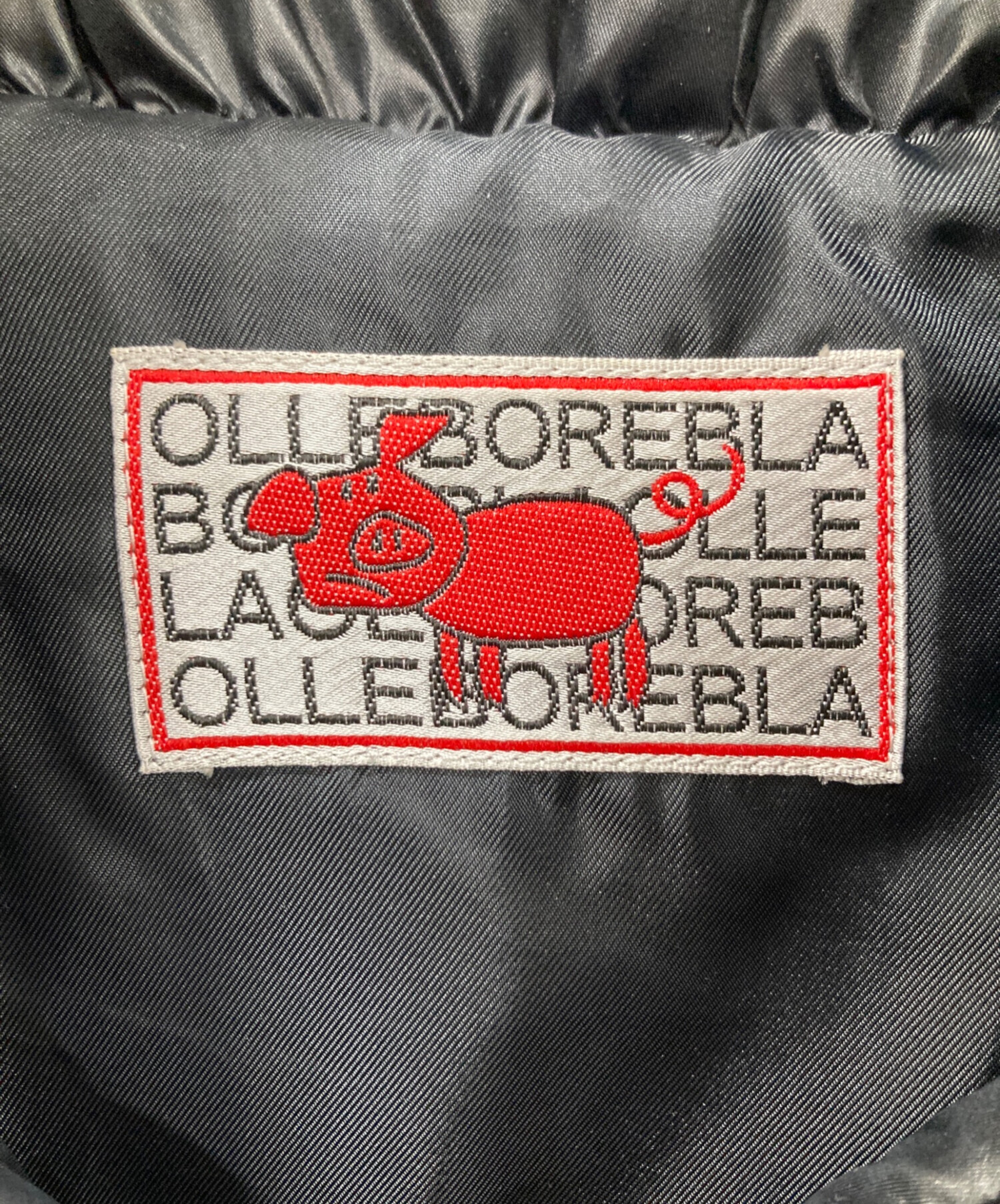 Alberobello 革 ジャン 刺繍 動物 OLLE BOREBLA 黒い刺繍ジャケット