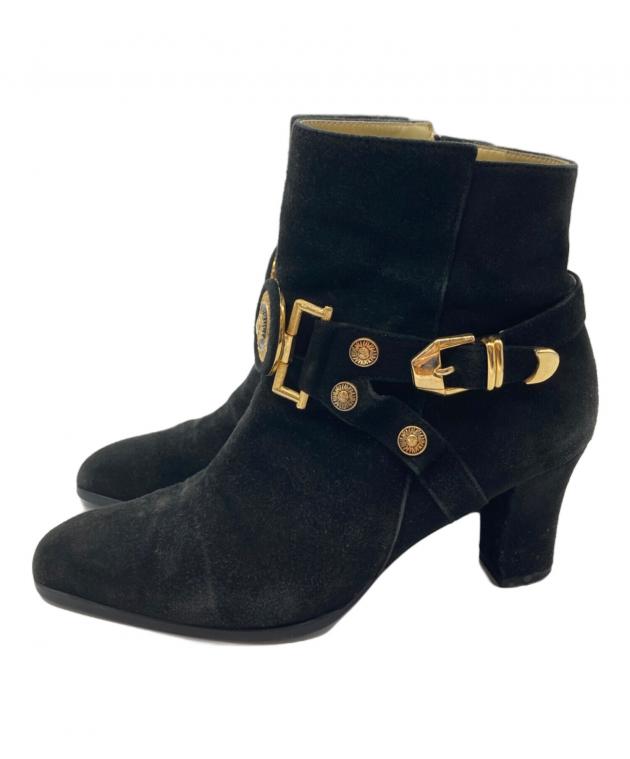 【中古・美品】Versace Medusa アンクルブーツ 中古・古着通販】VERSACE (ヴェルサーチェ) メデューサバックル