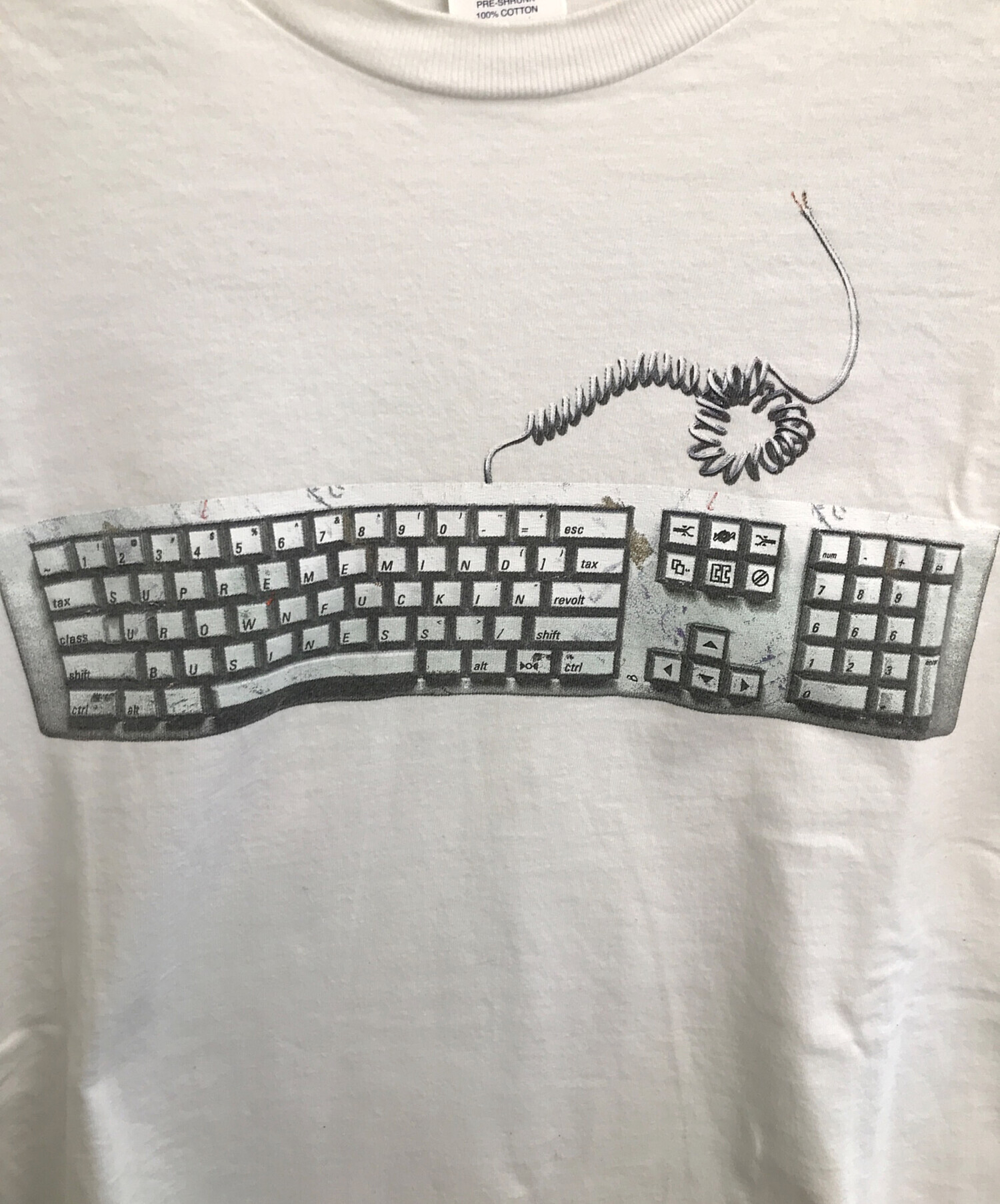 中古・古着通販】SUPREME (シュプリーム) keyboard tee ホワイト 
