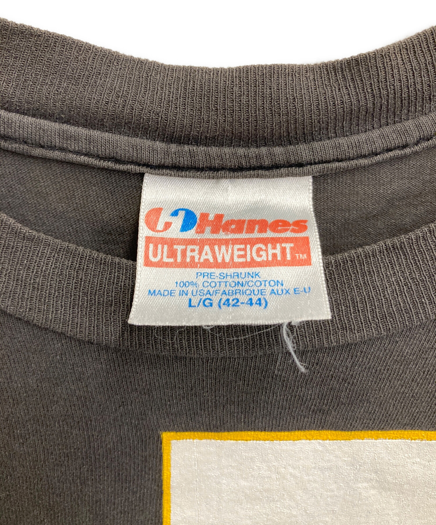 中古・古着通販】Hanes (ヘインズ) バンドTシャツ ブラック サイズ:L 
