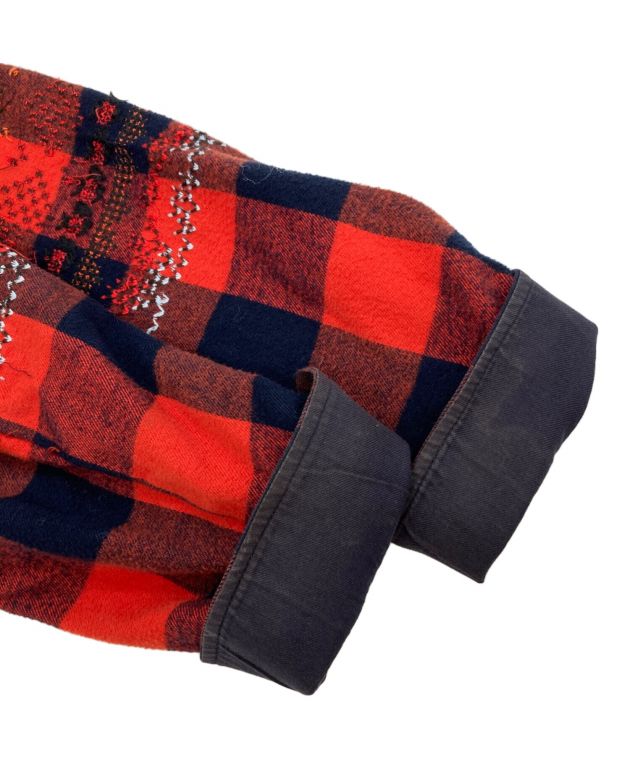 中古・古着通販】sacai (サカイ) プルオーバーチェックシャツ レッド