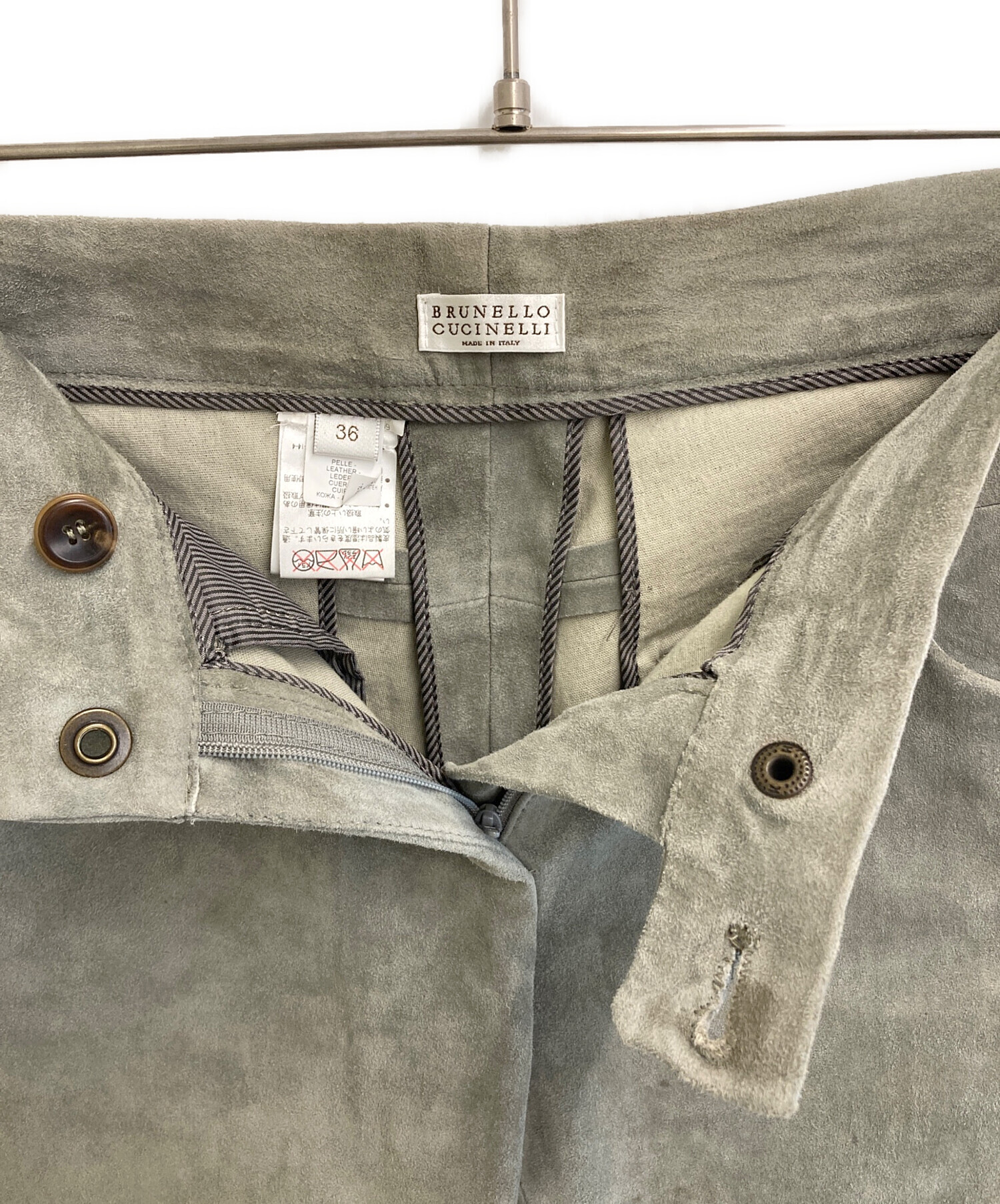 BRUNELLO CUCINELLI コーデュロイパンツ グレー 36 BRUNELLO CUCINELLI コーデュロイパンツ グレー 36 Brunello Cucinelli