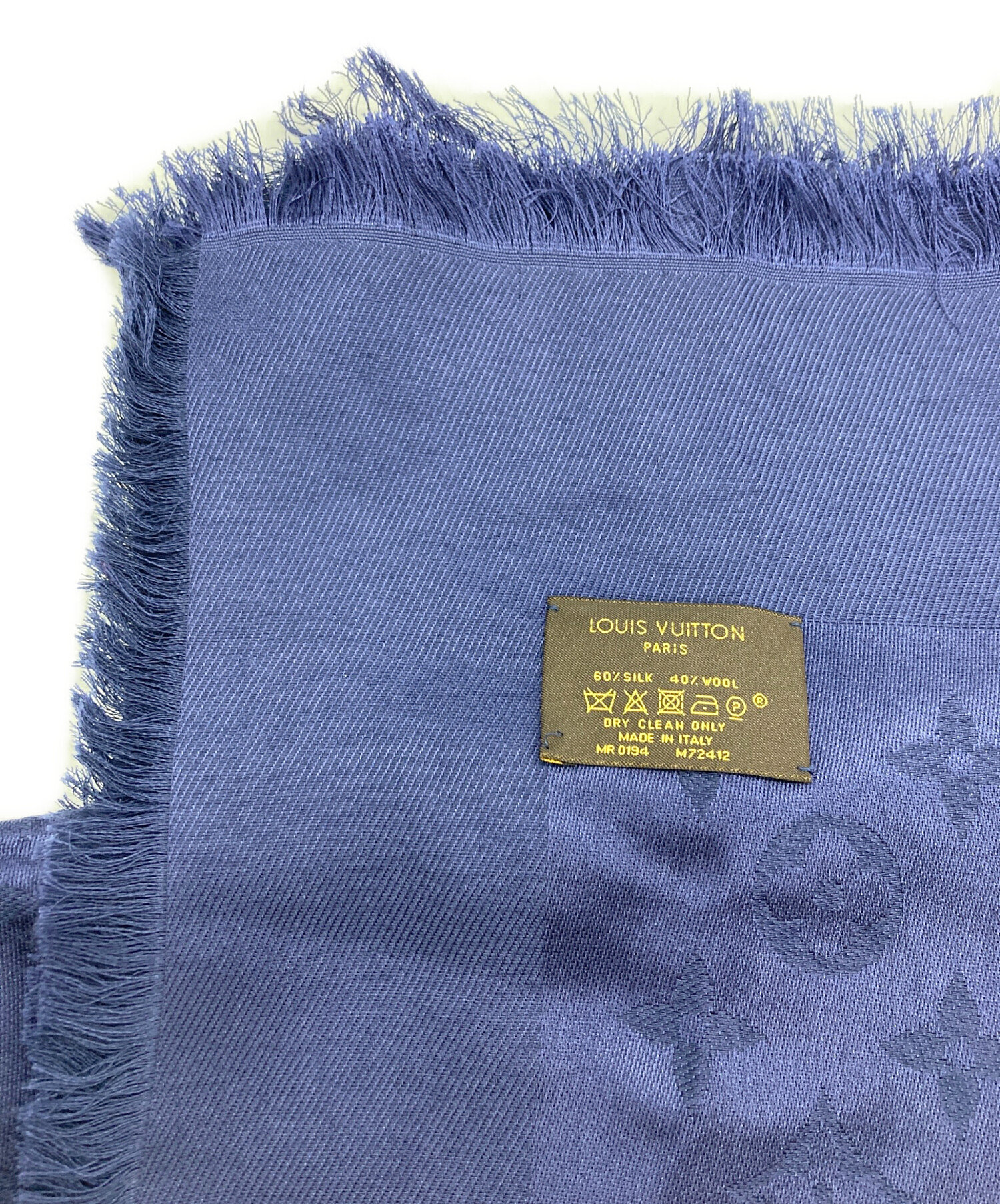 【非売品】Louis Vuitton ネイビー ストール 中古・古着通販】LOUIS VUITTON (ルイ ヴィトン) ウールマフラー