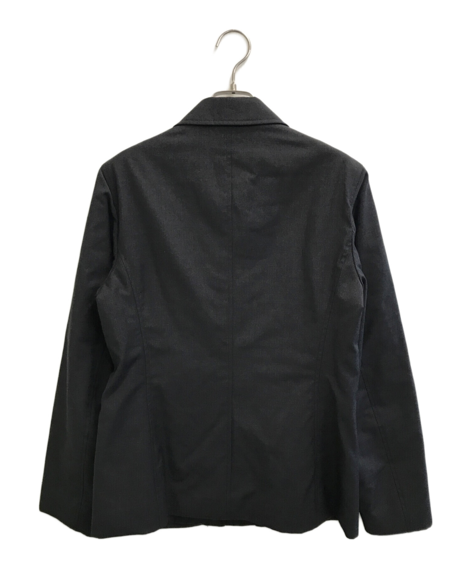 中古・古着通販】PRADA (プラダ) ジップアップウールジャケット グレー