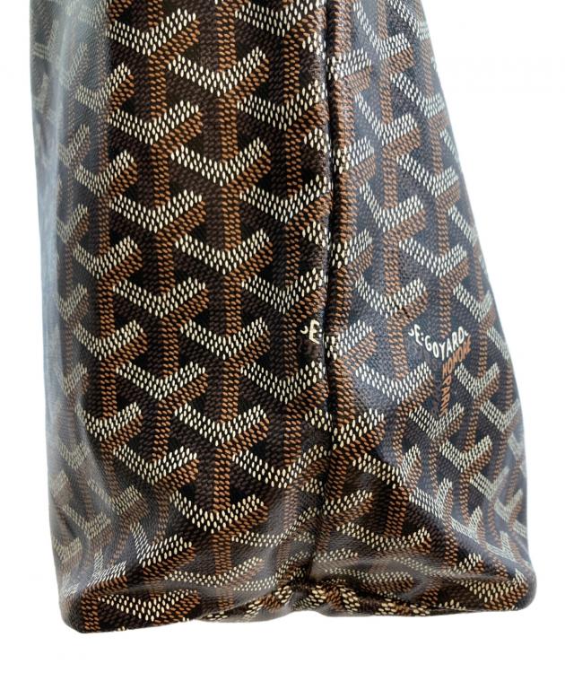 中古・古着通販】GOYARD (ゴヤール) サンルイPM ブラウン×ブラック 中古・古着通販】GOYARD (ゴヤール) サンルイPM ブラウン×ブラック