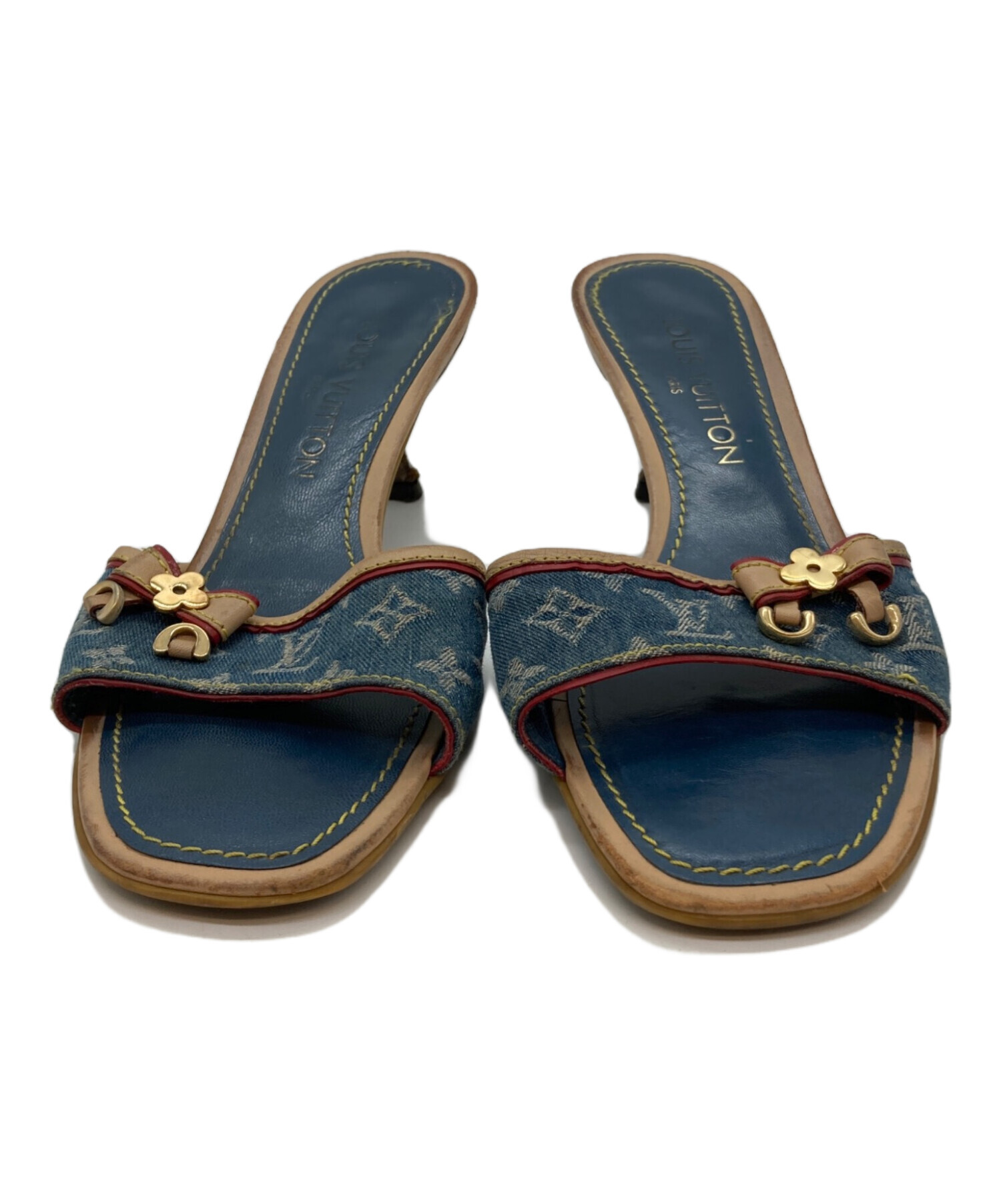 ルイビトン デニムミュールサンダル LOUIS VUITTON】ルイヴィトン  