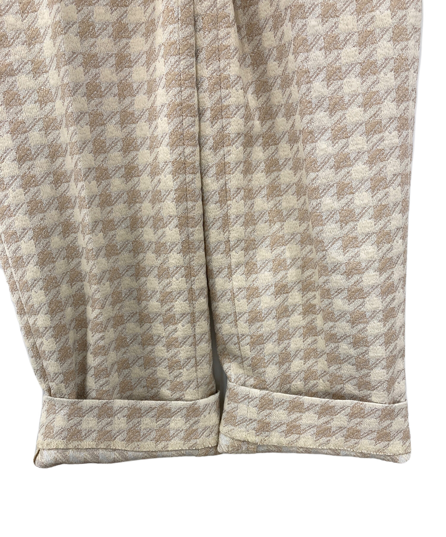 近年物・着用1、2回の美品★モラビト MORABITO お洒落 パンツ 38 中古・古着通販】MORABITO blanc (モラビト ブラン) ハウンドトウース