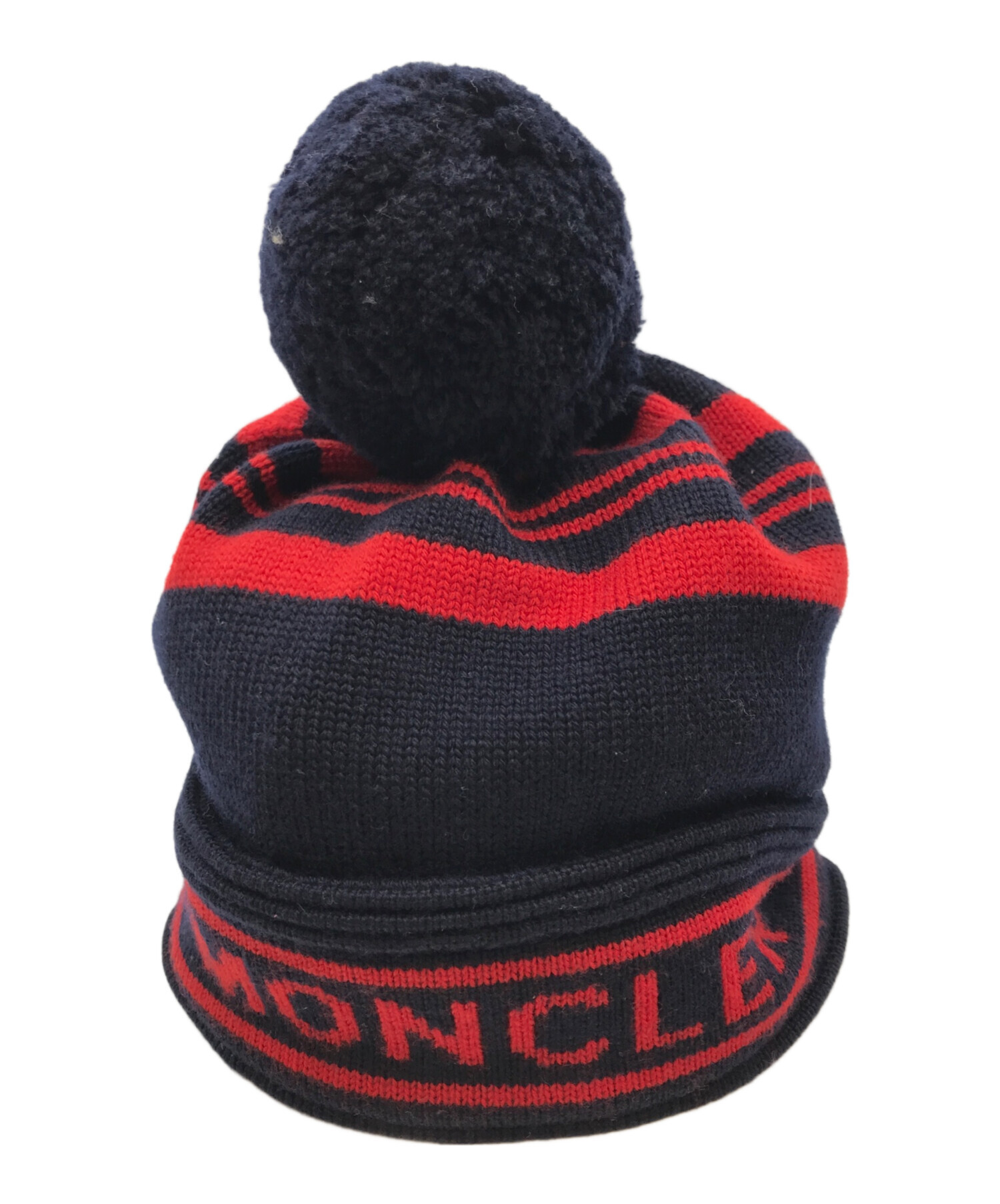 中古・古着通販】MONCLER (モンクレール) BERRETTO ネイビー×レッド