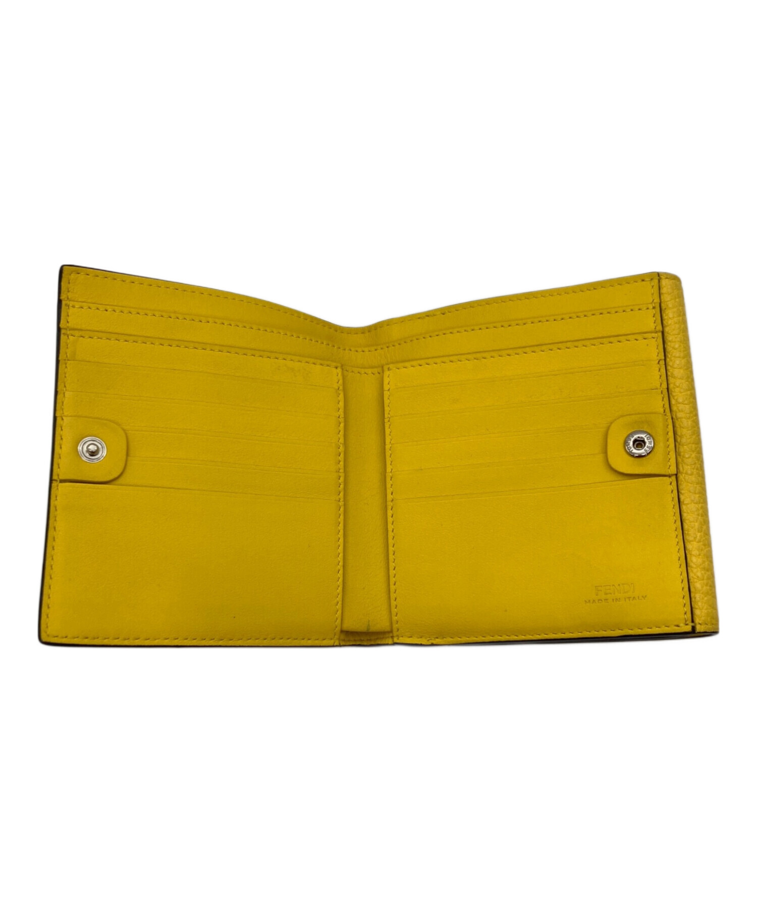 中古・古着通販】FENDI (フェンディ) 2つ折り財布 イエロー｜ブランド