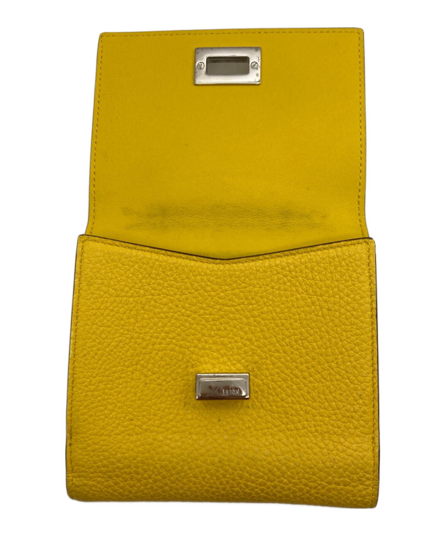 中古・古着通販】FENDI (フェンディ) 2つ折り財布 イエロー｜ブランド