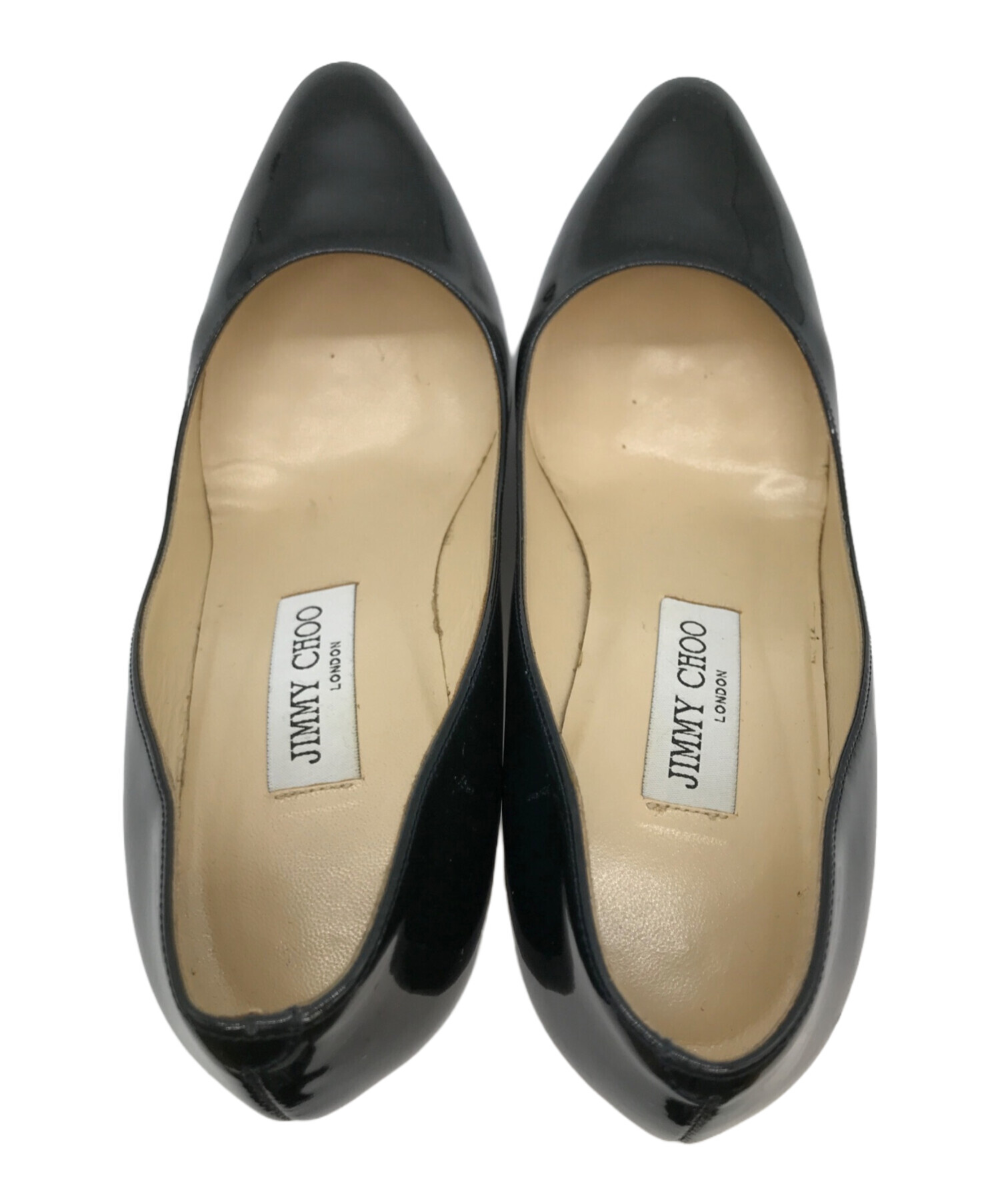 ジミーチュウ JIMMY CHOO 靴 パンプス 38 エナメル（レザー） 黒 