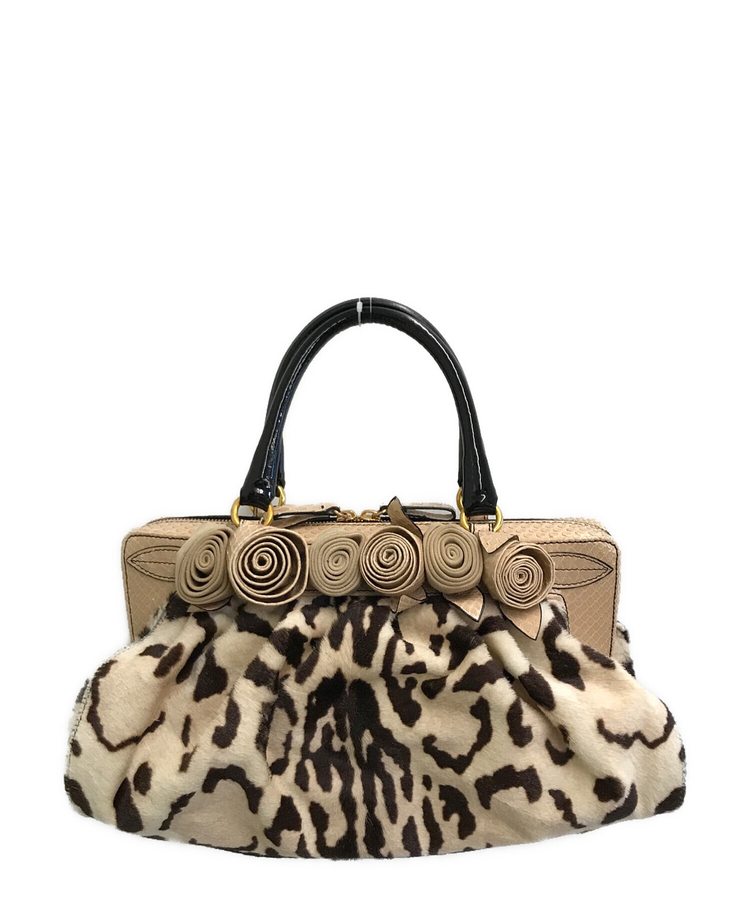 中古・古着通販】VALENTINO (ヴァレンティノ) ハラコ×リザード 