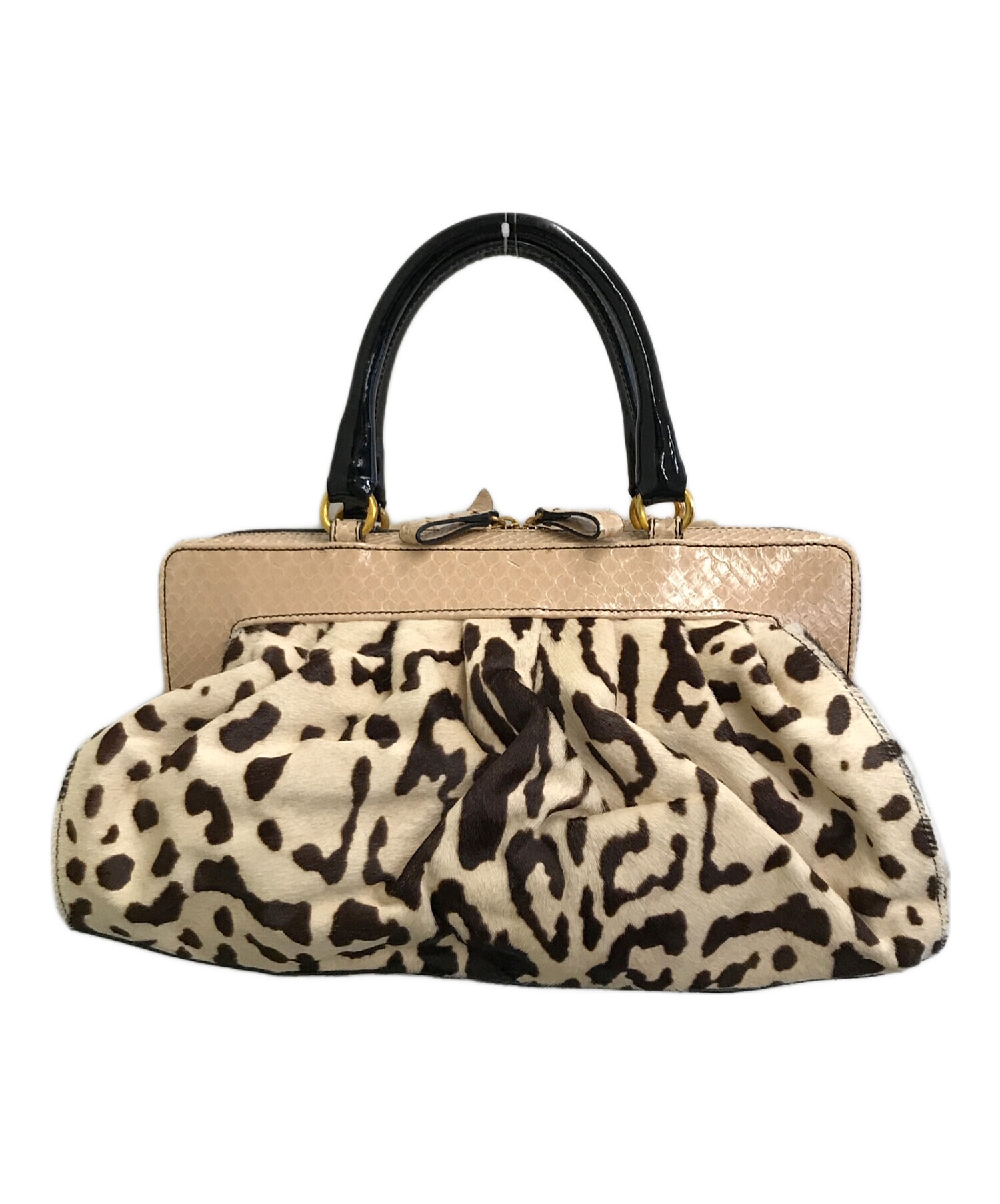 中古・古着通販】VALENTINO (ヴァレンティノ) ハラコ×リザード 