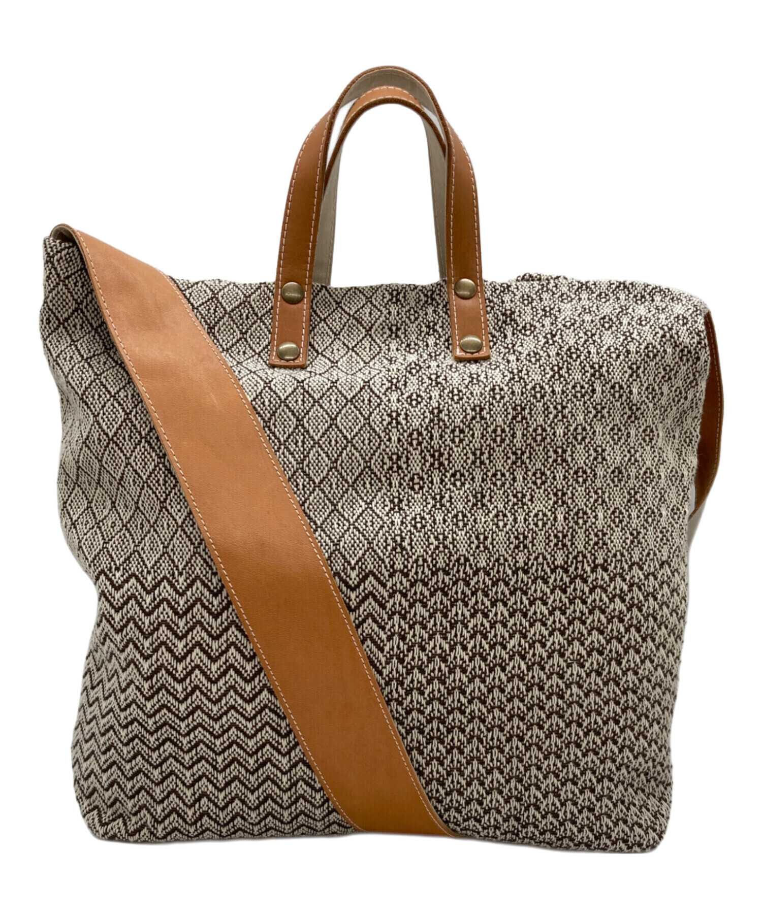 トロワトン手織り2wayバック trois temps/トロワトン/手織り2WAYバッグ