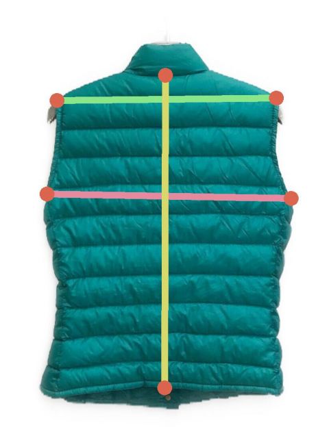 中古・古着通販】MONCLER (モンクレール) ダウンベスト グリーン