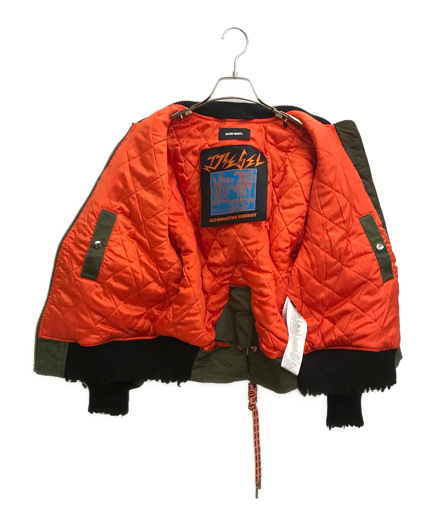 中古・古着通販】DIESEL (ディーゼル) ダメージ加工ブルゾン 中古・古着通販】DIESEL (ディーゼル) ダメージ加工ブルゾン
