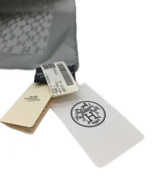 中古・古着通販】HERMES (エルメス) ポケットチーフ 45 グレー