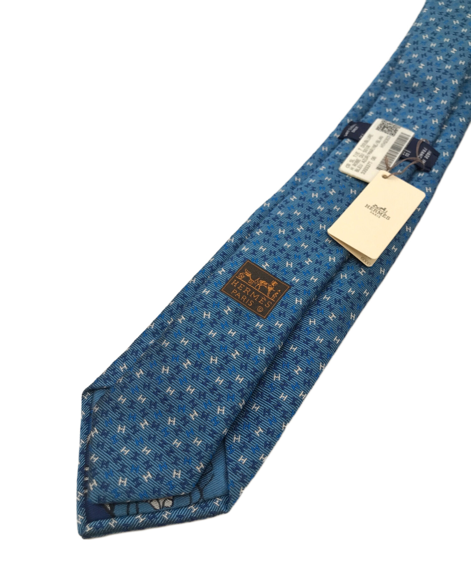 中古・古着通販】HERMES (エルメス) ネクタイ ブルー サイズ:- 未使用 中古・古着通販】HERMES (エルメス) ネクタイ ブルー サイズ:- 未使用