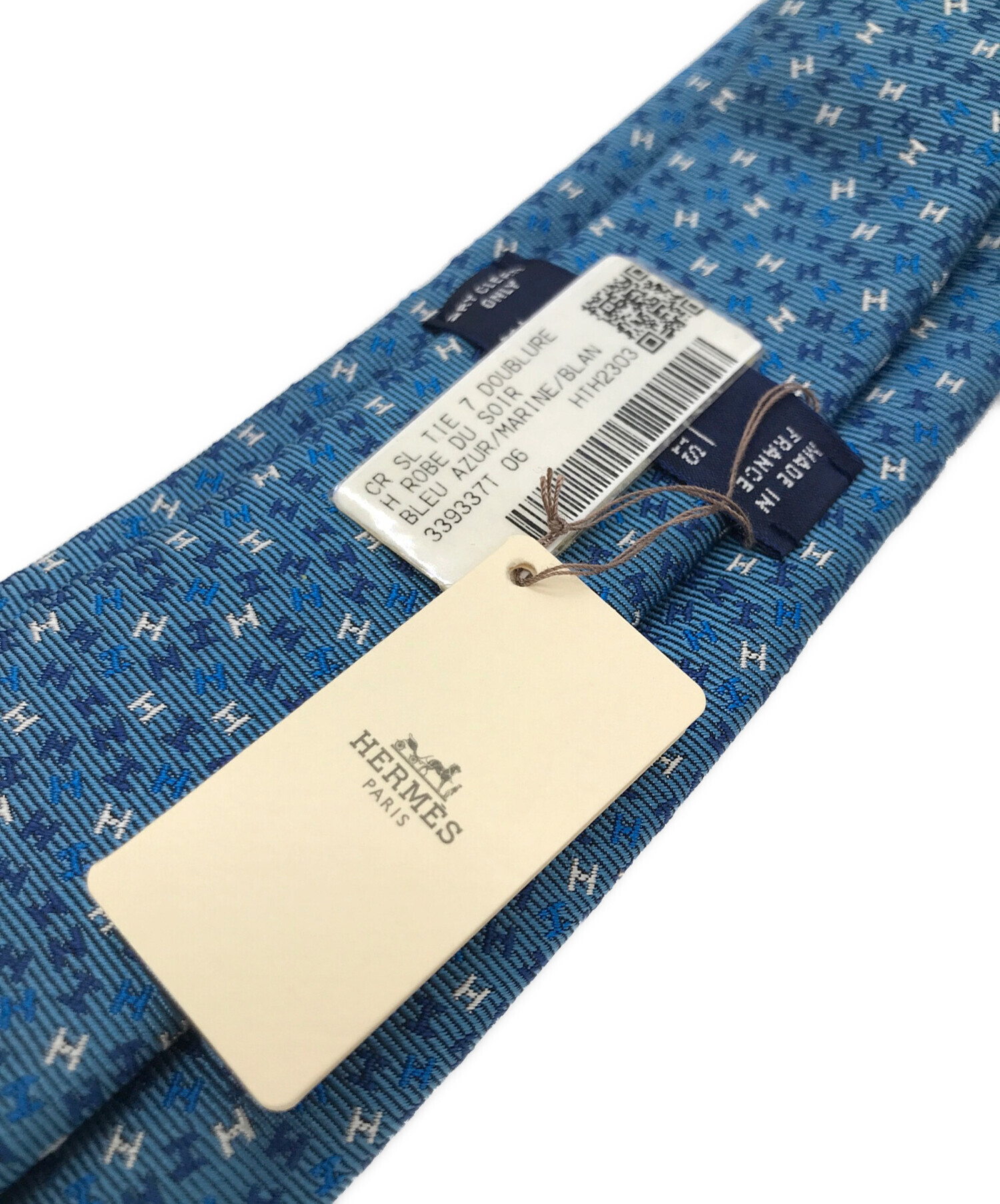 中古・古着通販】HERMES (エルメス) ネクタイ ブルー サイズ:- 未使用