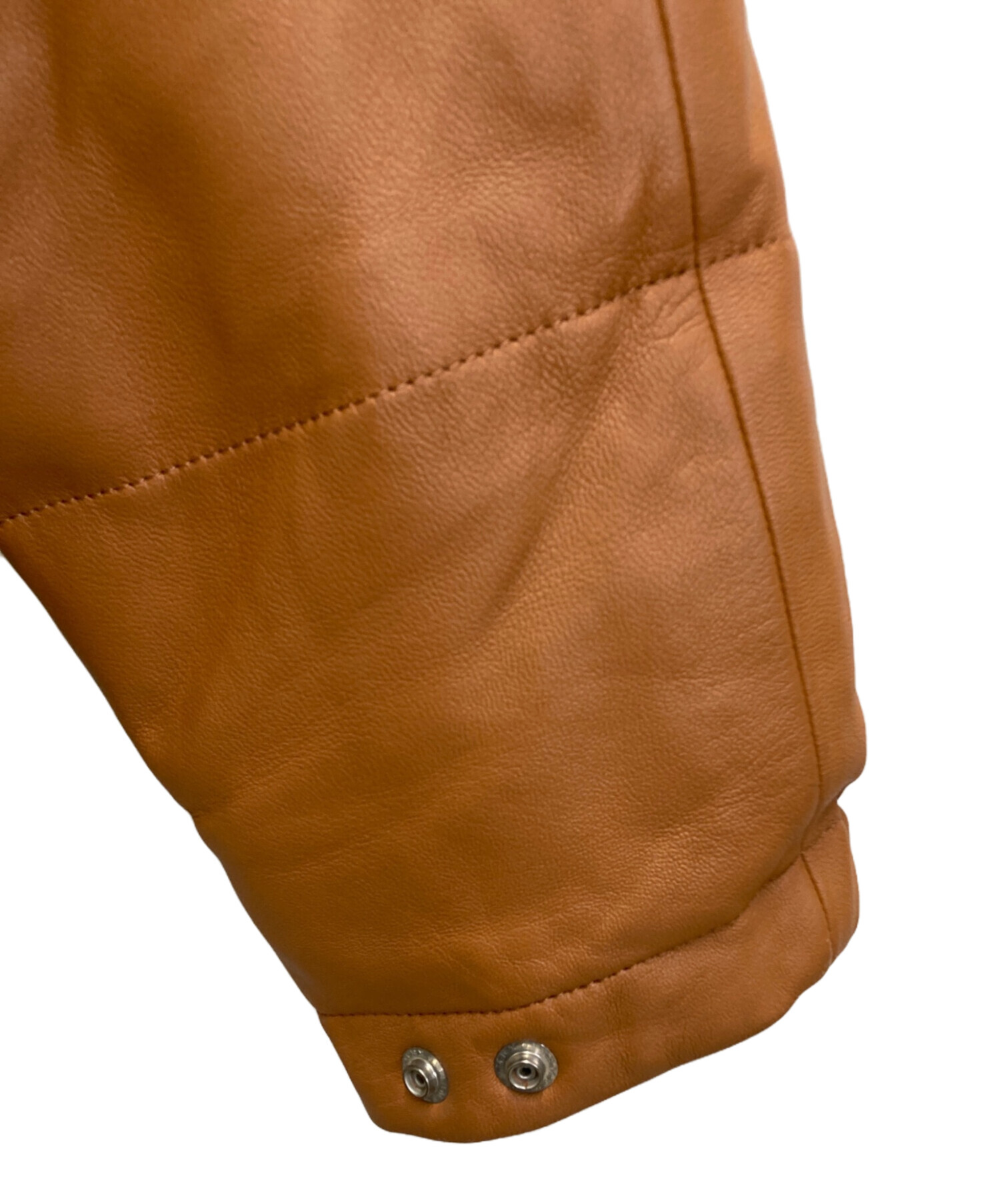 新品未使用　IA 黄色 ラムレザーダウンジャンパー　付属品あり ファーストダウン FIRST DOWN ラムレザー ダウンジャケット 黒