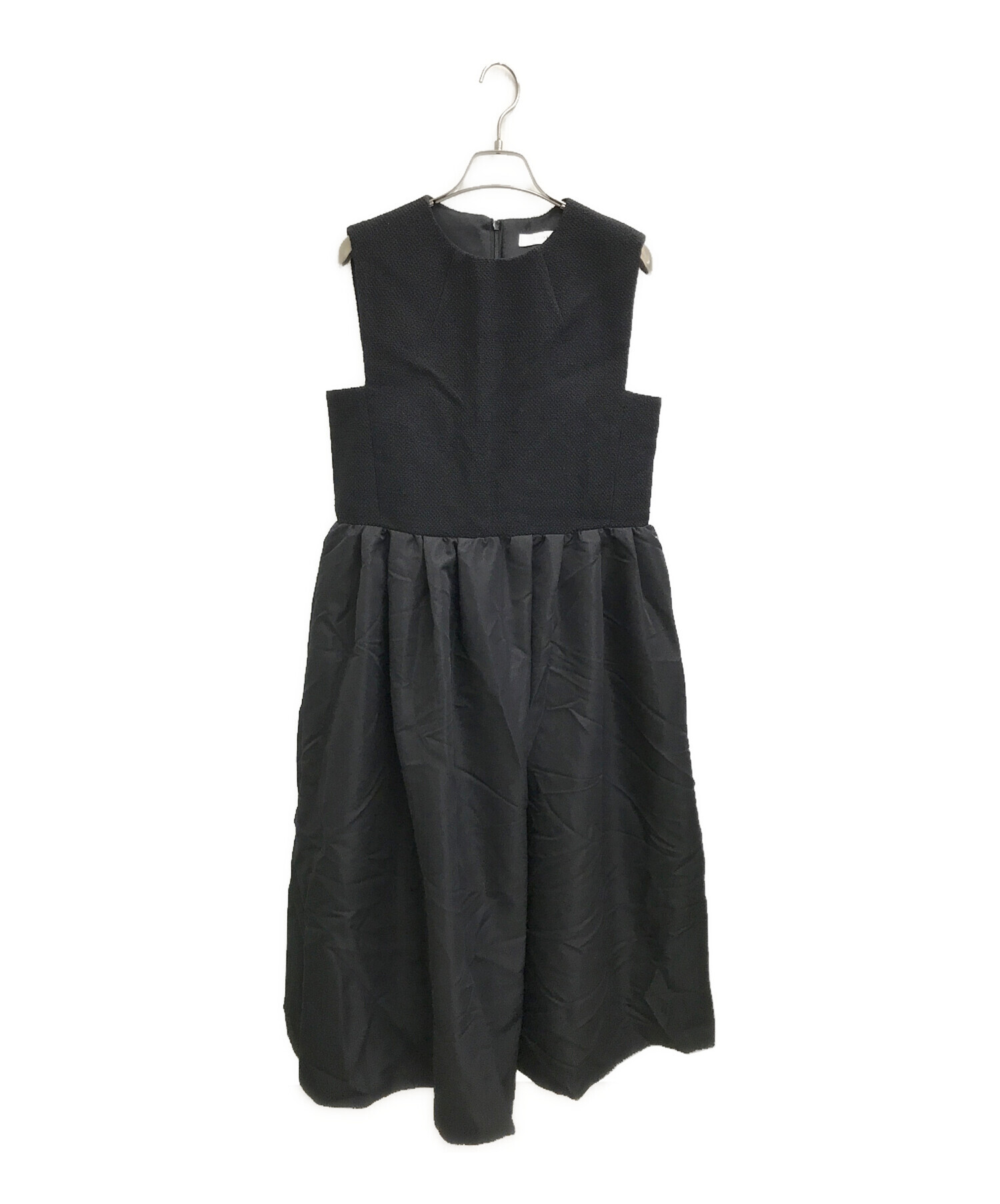 中古・古着通販】ADORE (アドーア) ドライツイードワンピース ブラック