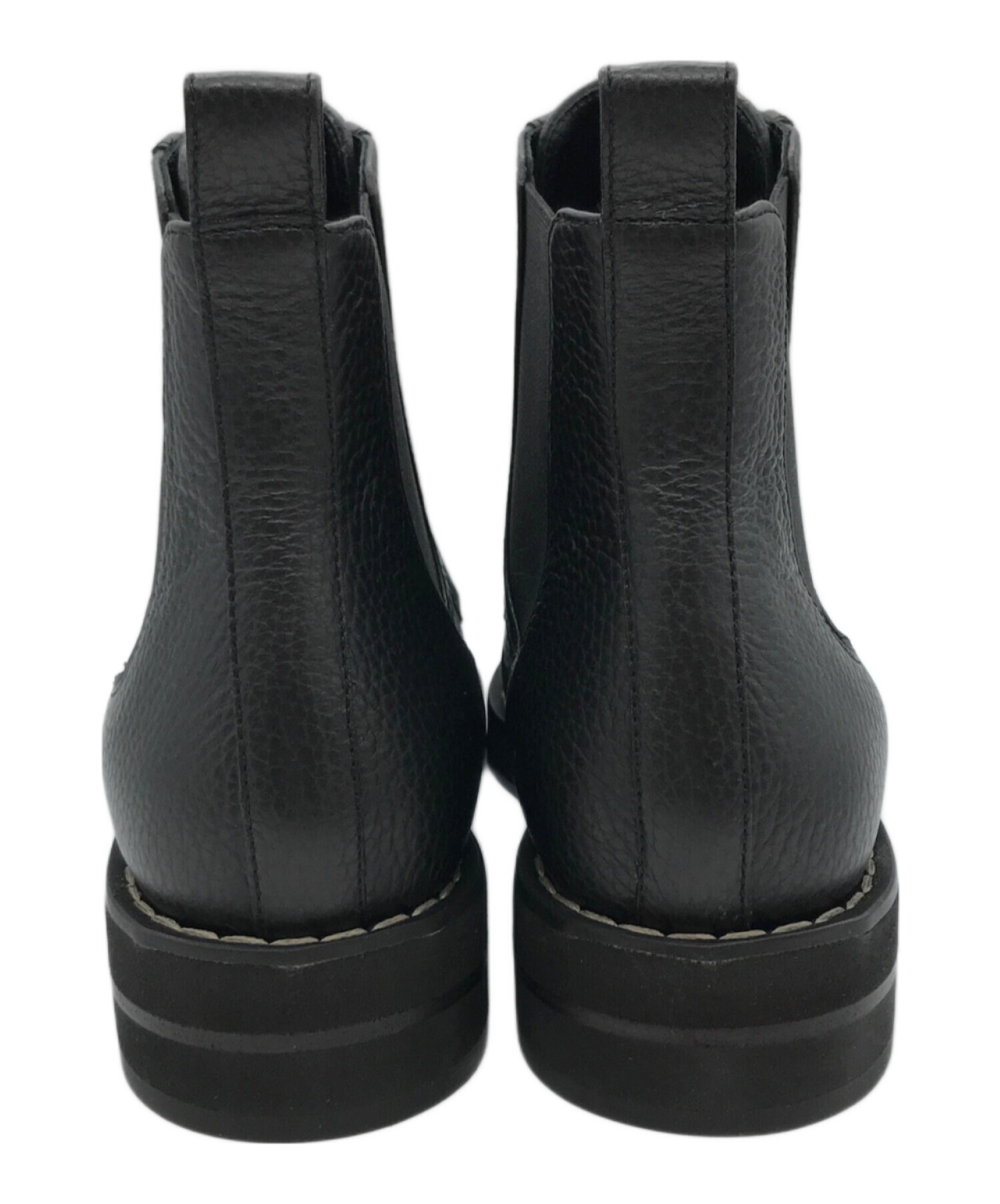 中古・古着通販】CARVEN (カルヴェン) フロントジップブーツ ブラック 