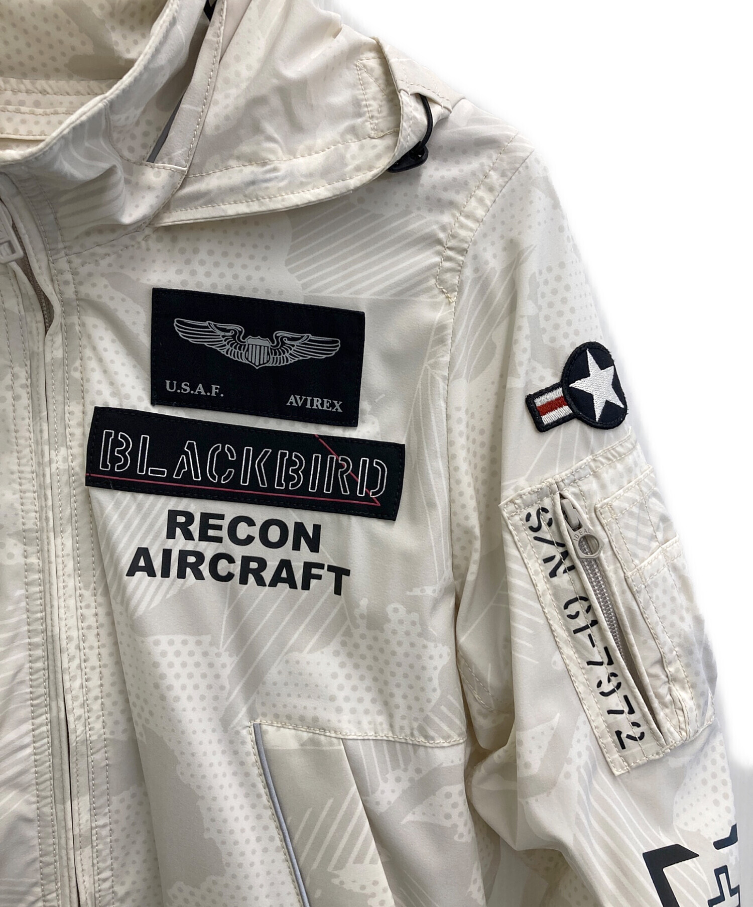中古・古着通販】AVIREX (アヴィレックス) ブルゾン ホワイト サイズ:M 