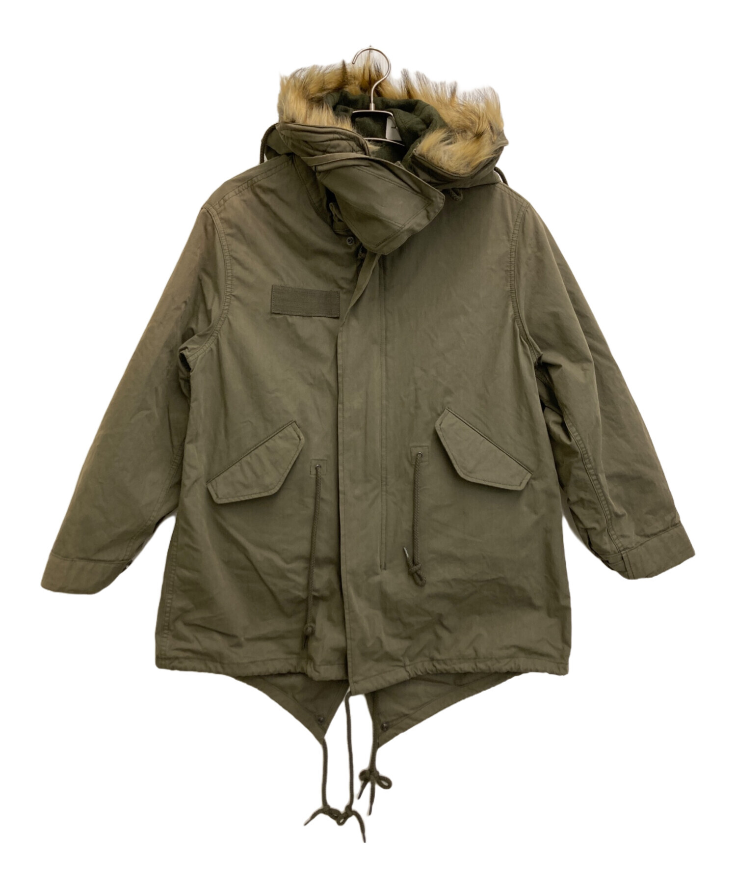 訳あり　HOUSTON Ｍ-65Parker オリーブ　M 中古・古着通販】HOUSTON (ヒューストン) M-65 PARKA オリーブ サイズ