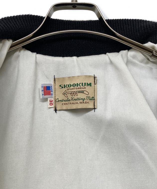 中古・古着通販】skookum (スクーカム) USA製袖レザースタジャン
