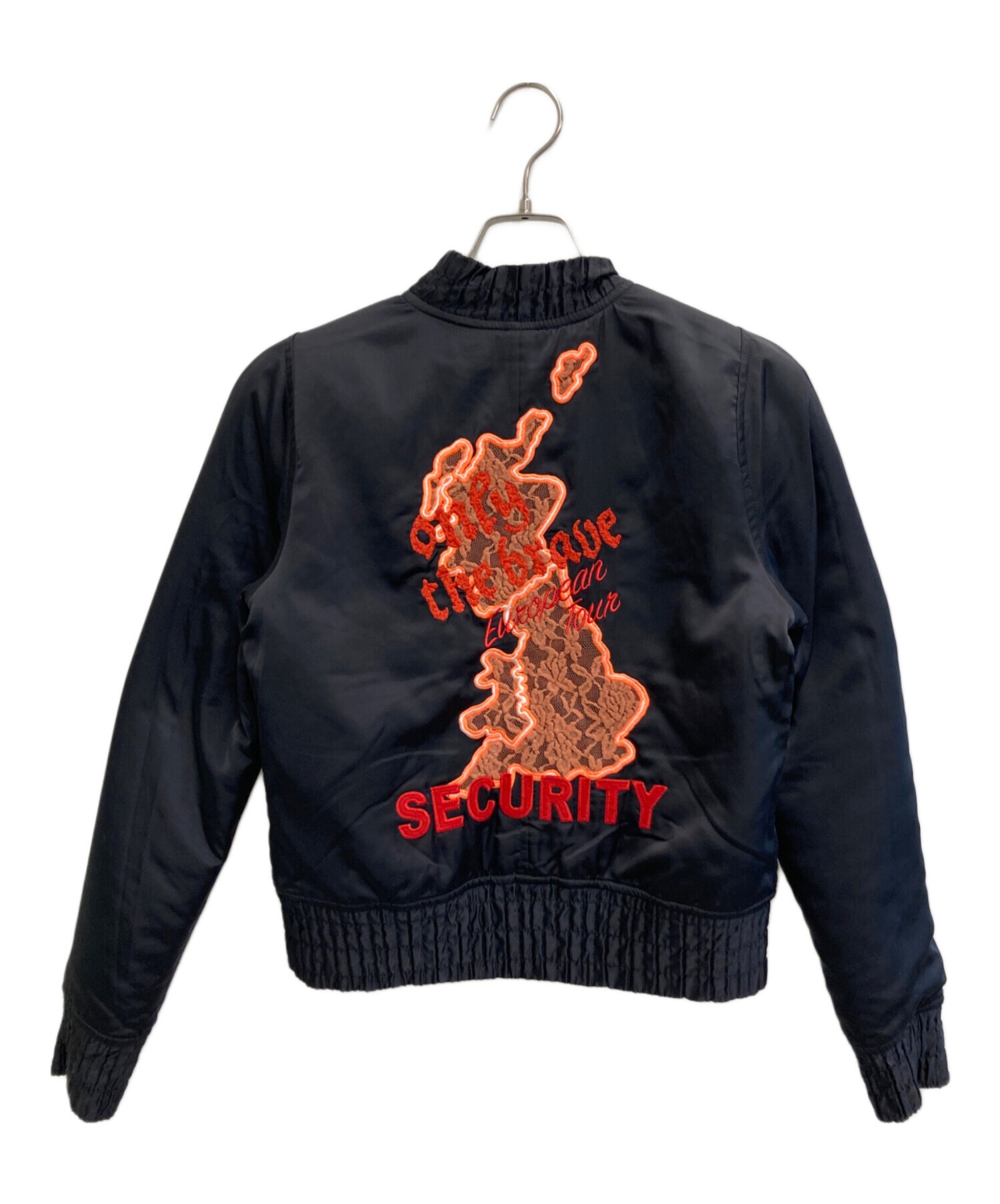 【正規品】DIESEL MA-1 ジャケット リバーシブル 黒 オレンジ M 中古・古着通販】DIESEL (ディーゼル) リバーシブルMA-1ジャケット