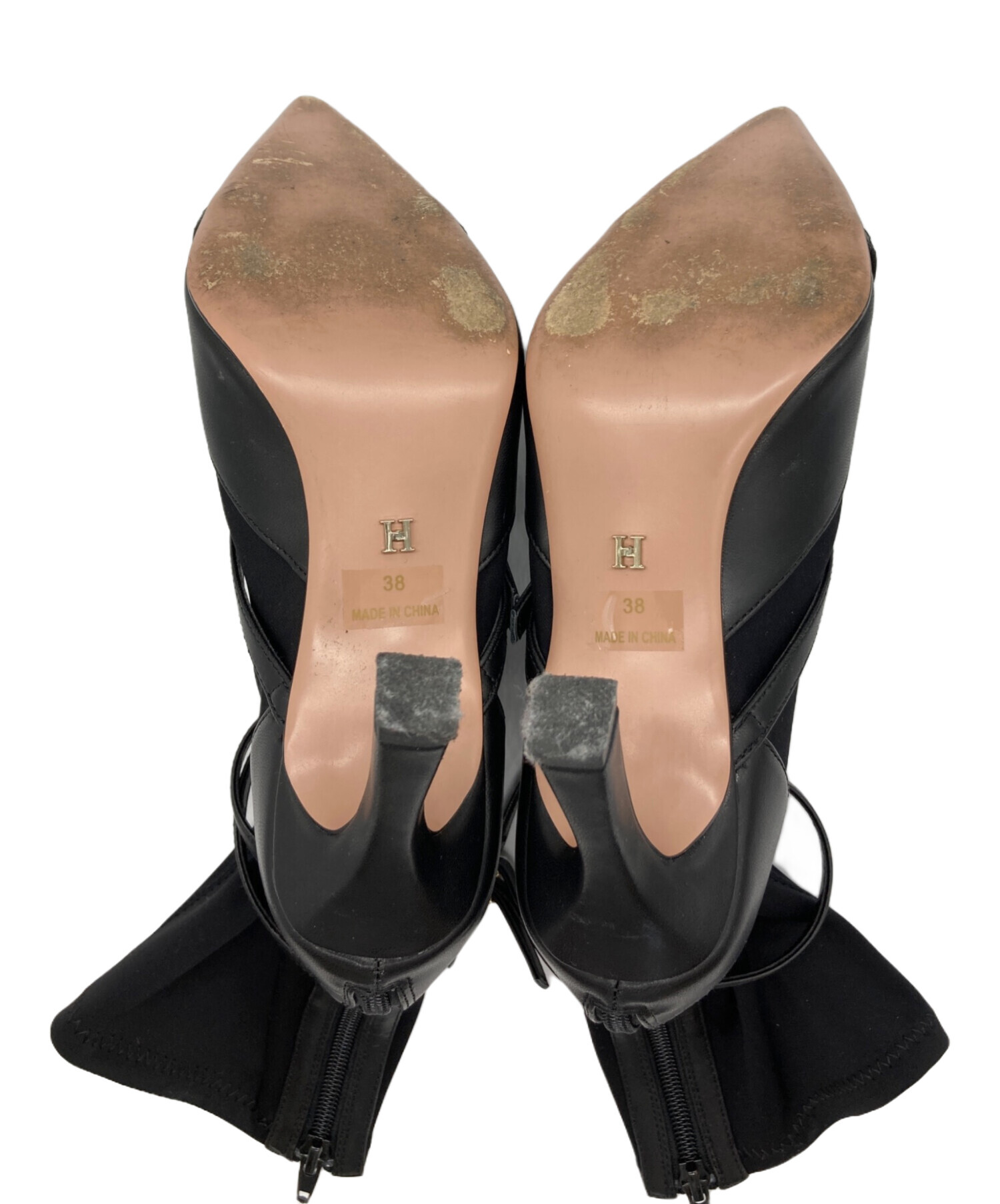 866 新品未使用 Her lip to Her lip to ブーツ36 黒 中古・古着通販】Her lip to (ハーリップトゥ) Double Belt Ankle