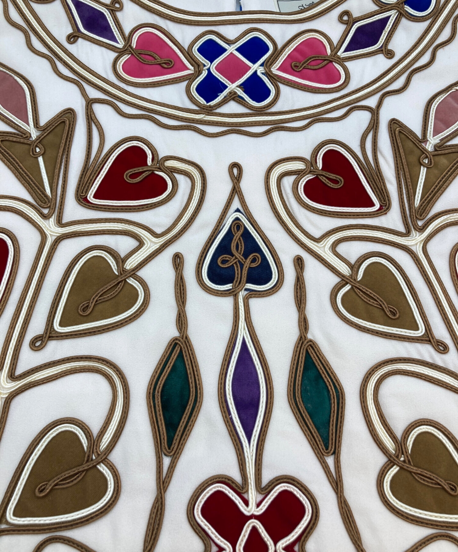 GRACE CONTINENTAL マルチモチーフコード刺繍ワンピースSサイズ
